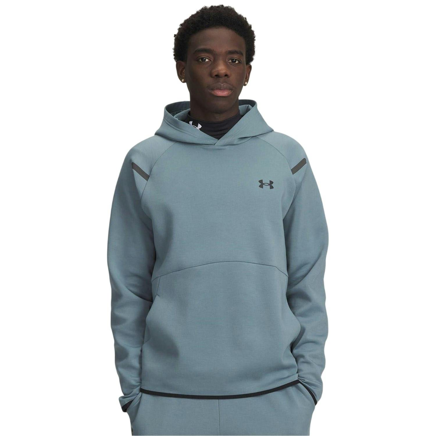 Under Armour Men's Raglan Athletic Hoodie - Jasper - S - Jasper - 80% Cotton/20% Polyester