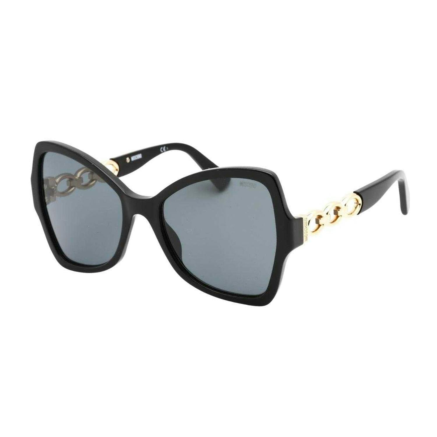 Moschino Women's Black Butterfly Sunglasses - One Size - 100% Mixed