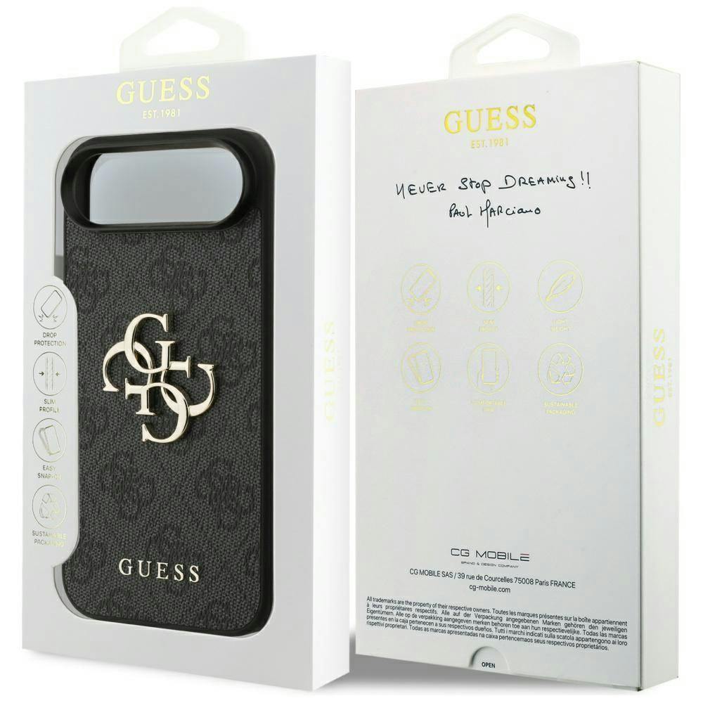 Guess Black 4G Big Logo Case For Iphone 17 Air 6.5" - Guhcp17m4gmggr