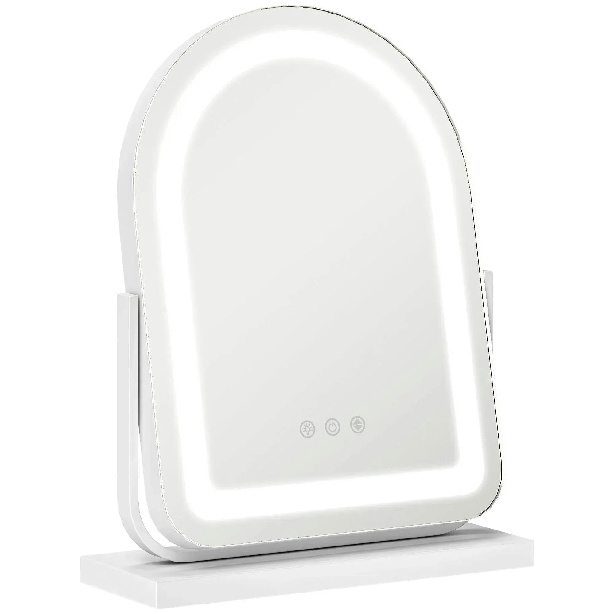 Homcom Light Vanity Mirror With S, 3 Colour, 360° Rotation, Touch Screen - 33W X 44.5H X 12Dcm - Image 5