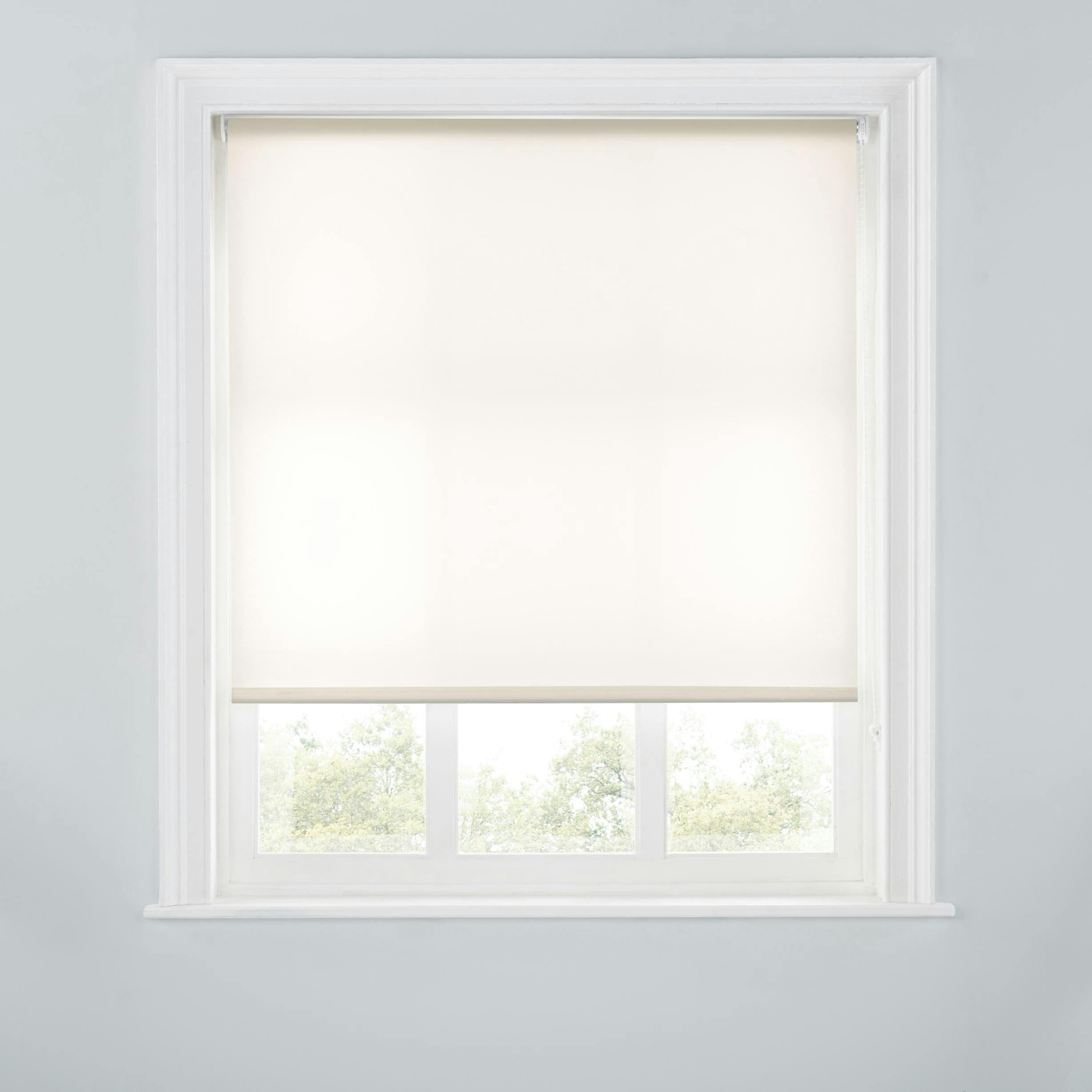 Rackhams Cream Trimmable Daylight Roller Blind - 6Ft - 180Cm(W) X 170Cm(L)