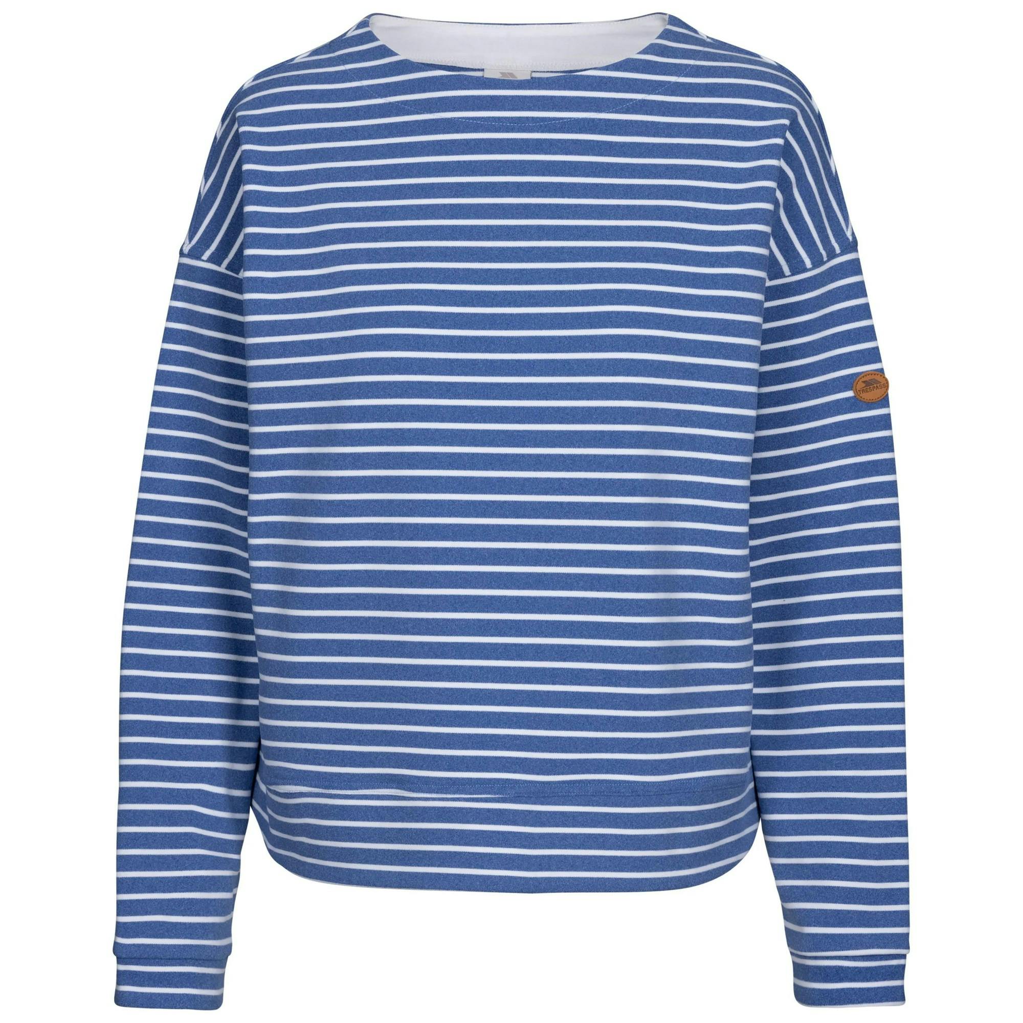 Trespass Women's Indigo / Soothing Striped Marl Top - S - 88% Polyester/12% Elastane