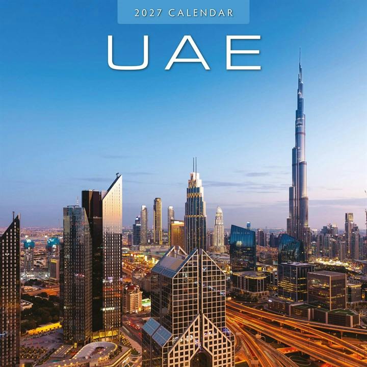 Asia Red United Arab Emirates Calendar 2027, Wall Calendars, Month To View, Travel, Gift - Image 4