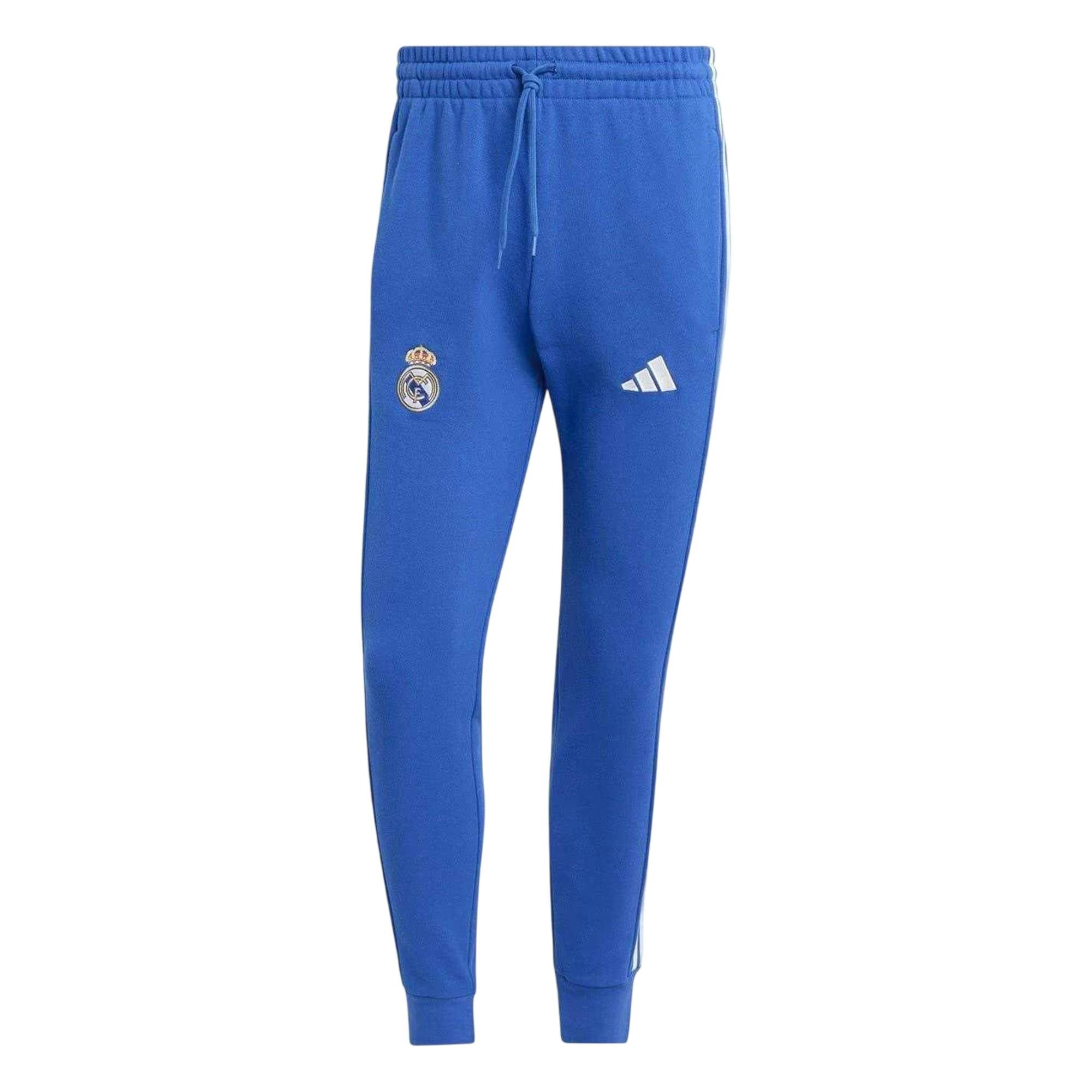 Adidas Men's Blue Real Madrid Cf Tracksuit Bottoms - Xl - 100% Cotton