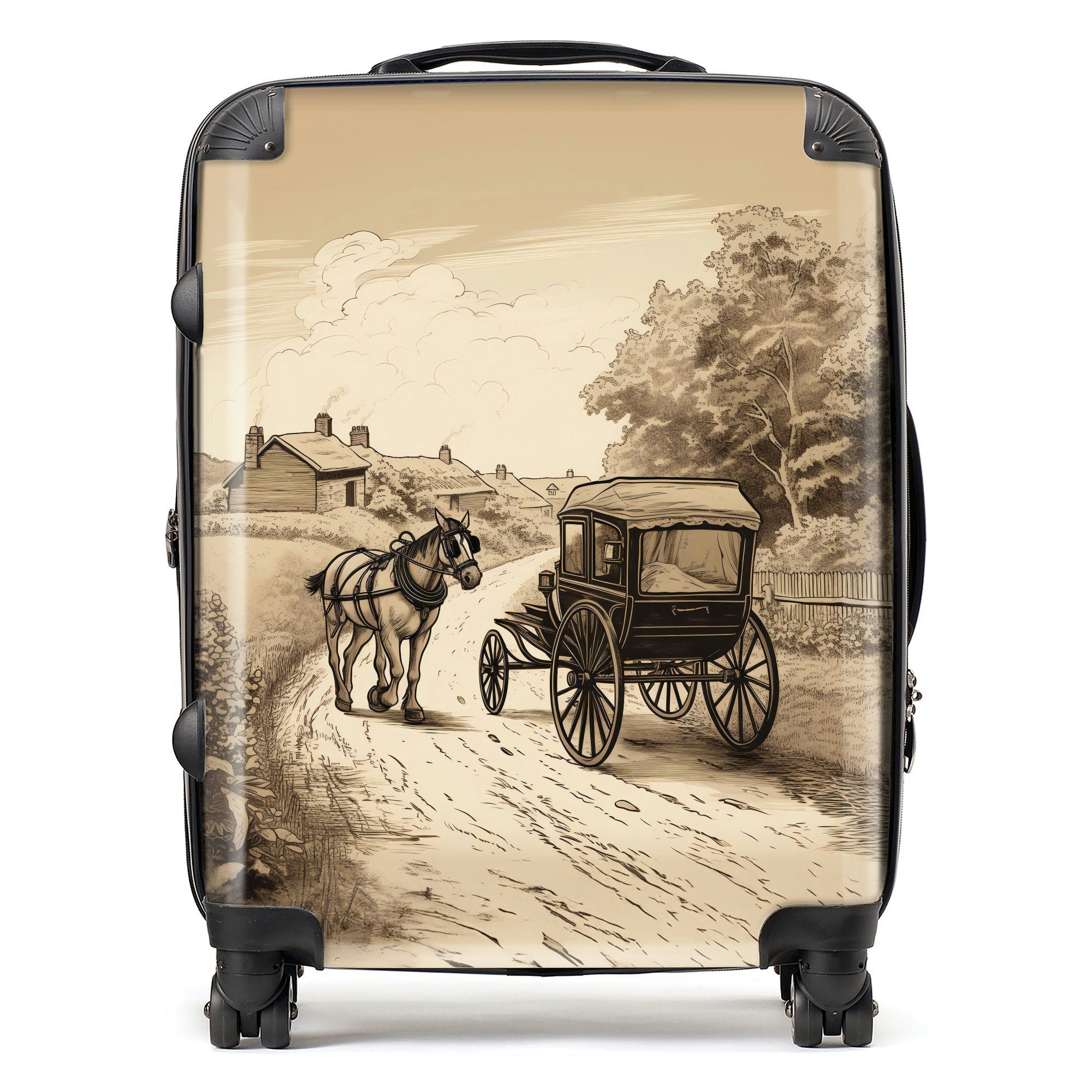 Warren Reed A Horse And His Cart Suitcase - Large