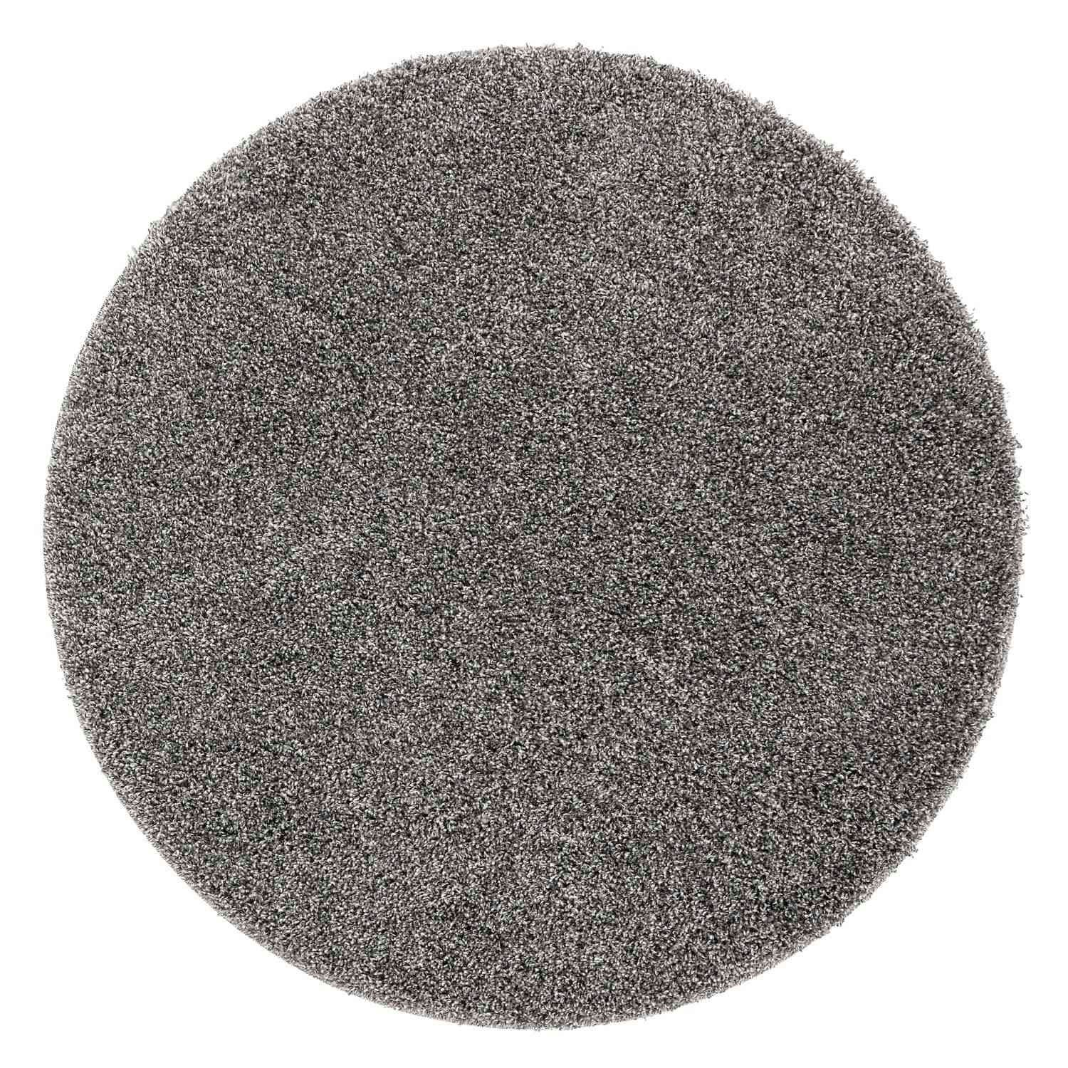 Rackhams Grey Tufted Washable Rug – Colour - Ø 100 Cm