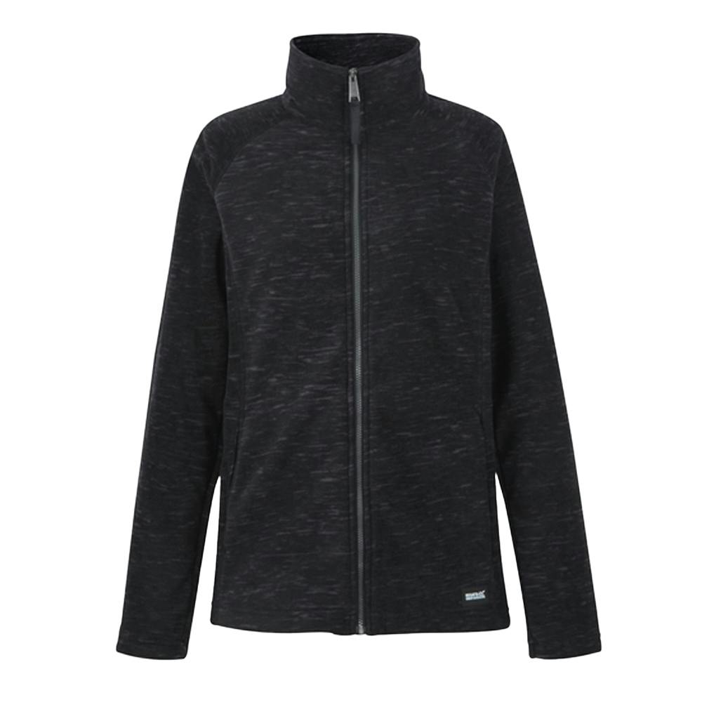 Regatta Women's Black Mayse Full Zip Fleece Jacket - 10 Uk - 70% Polyester/30% Recycled Polyester