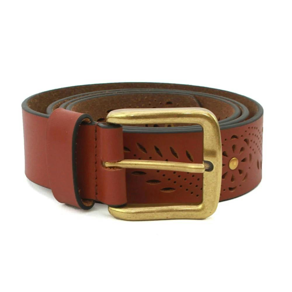 Eastern Counties Leather Women's / Clara Leather Waist Belt - Tan - 12 Uk - Tan - 90% Leather/10% Brass