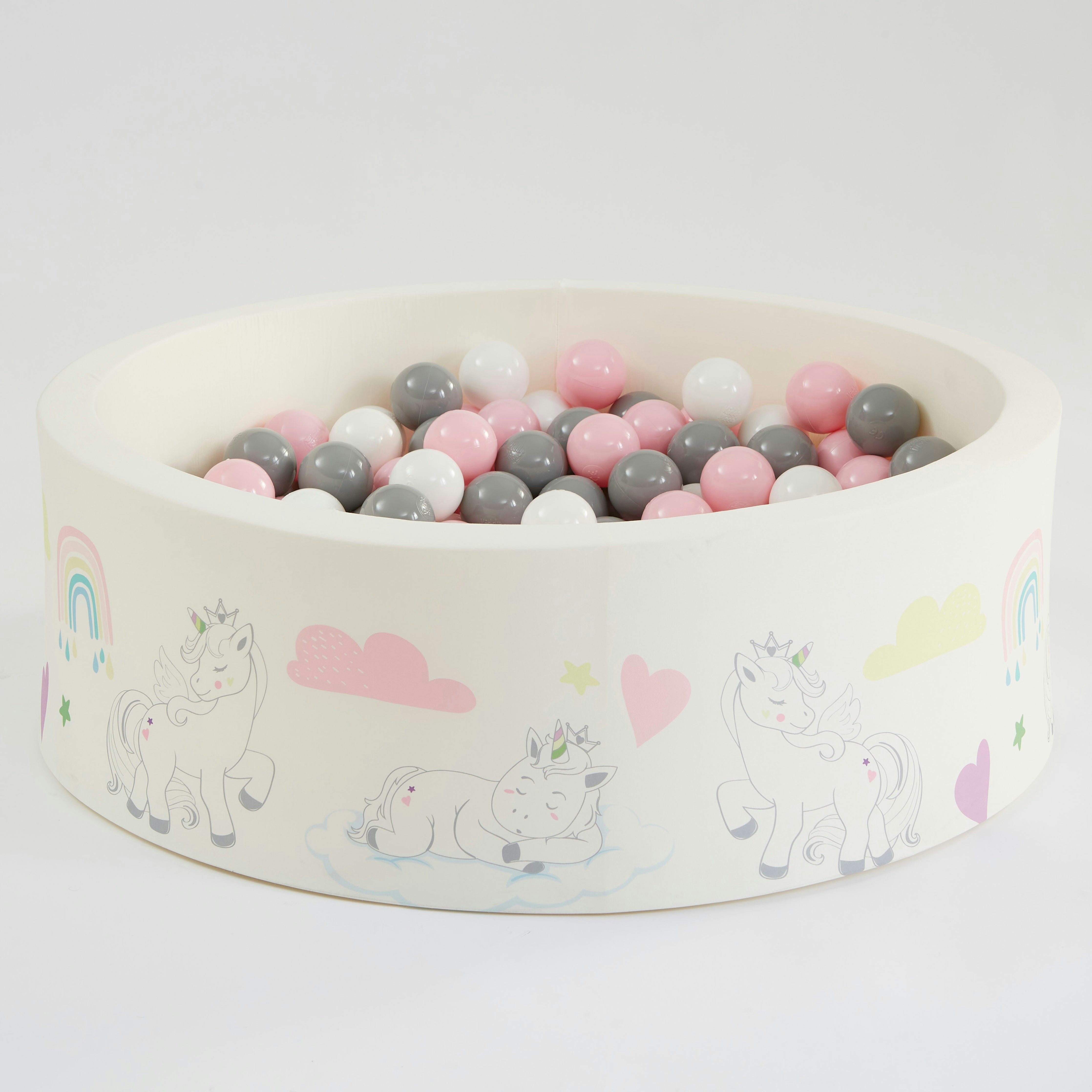 Liberty House Toys White Unicorn Kids Ball Pit