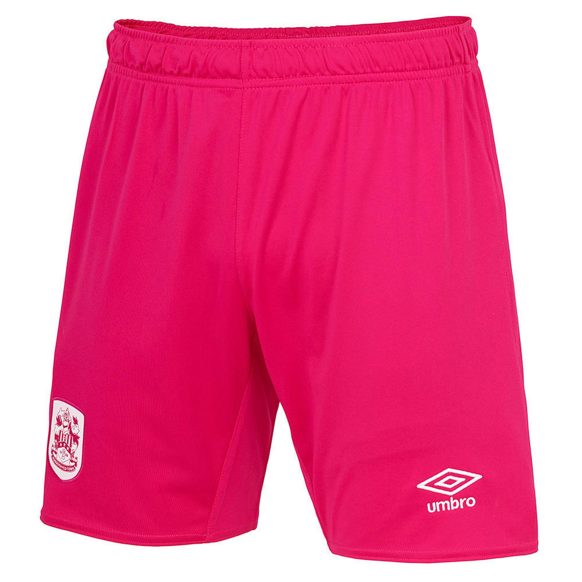 Umbro Men's Pink Huddersfield Town Afc 22/23 Third Shorts - Deep - Deep - Xl - 100% Polyester