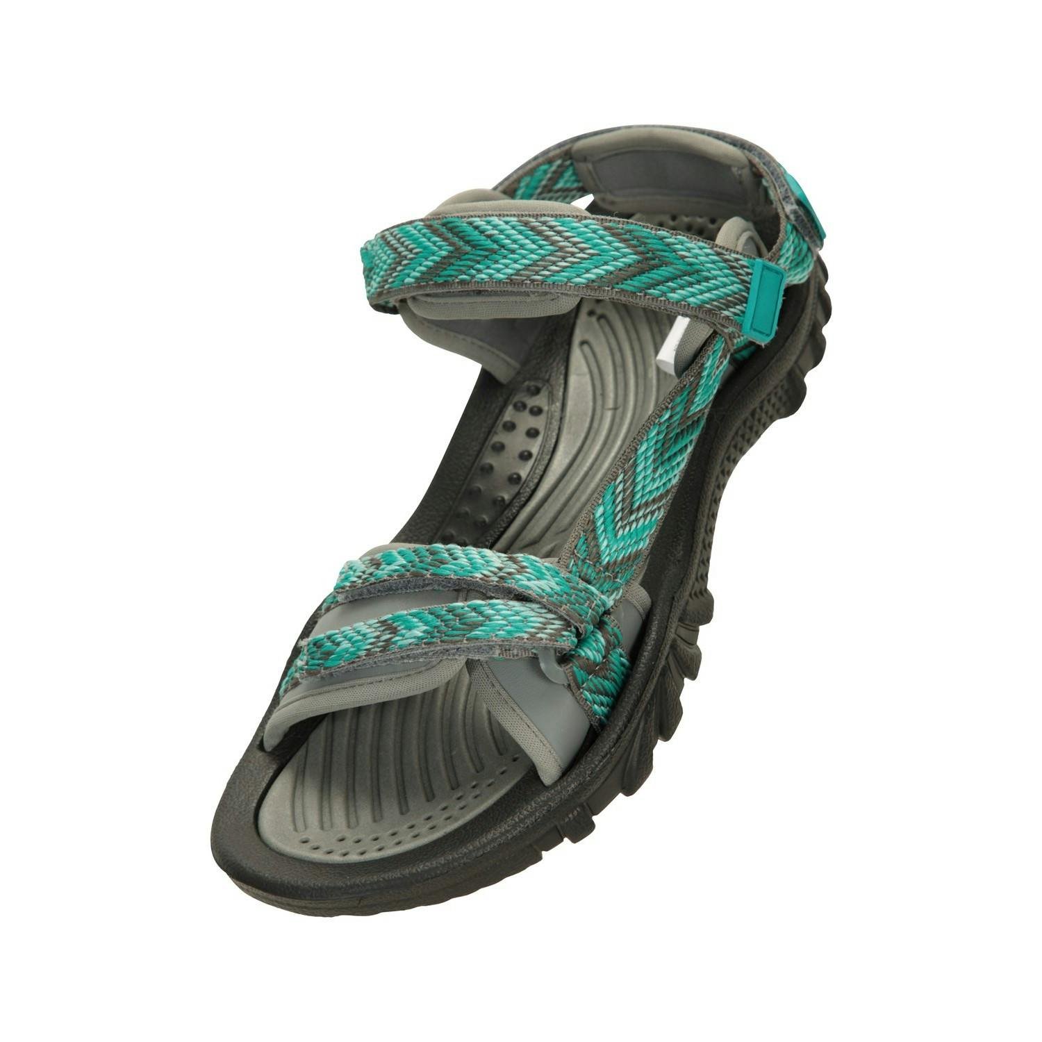 Mountain Warehouse Women's Blue Cyprus Chevron Sandals - 5 Uk - 70% Mircofibre/20% Rubber/10% Neoprene