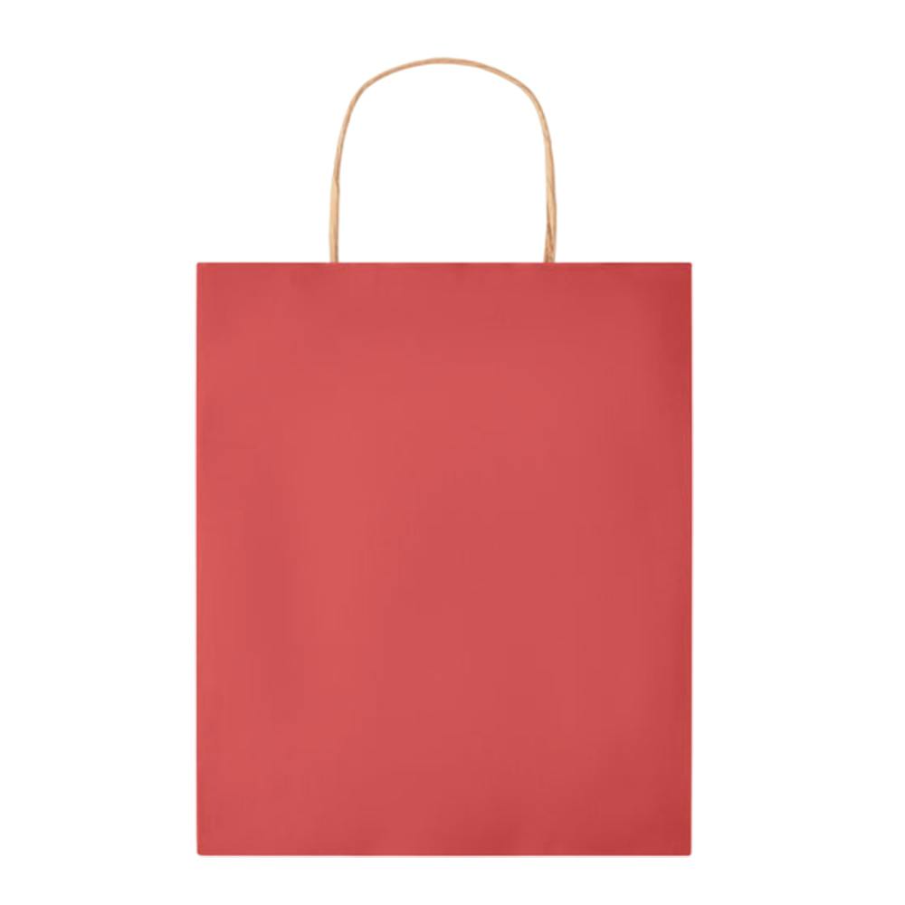 Midocean Red Paper Tone Paper Gift Bag - 32Cm X 25Cm X 11Cm