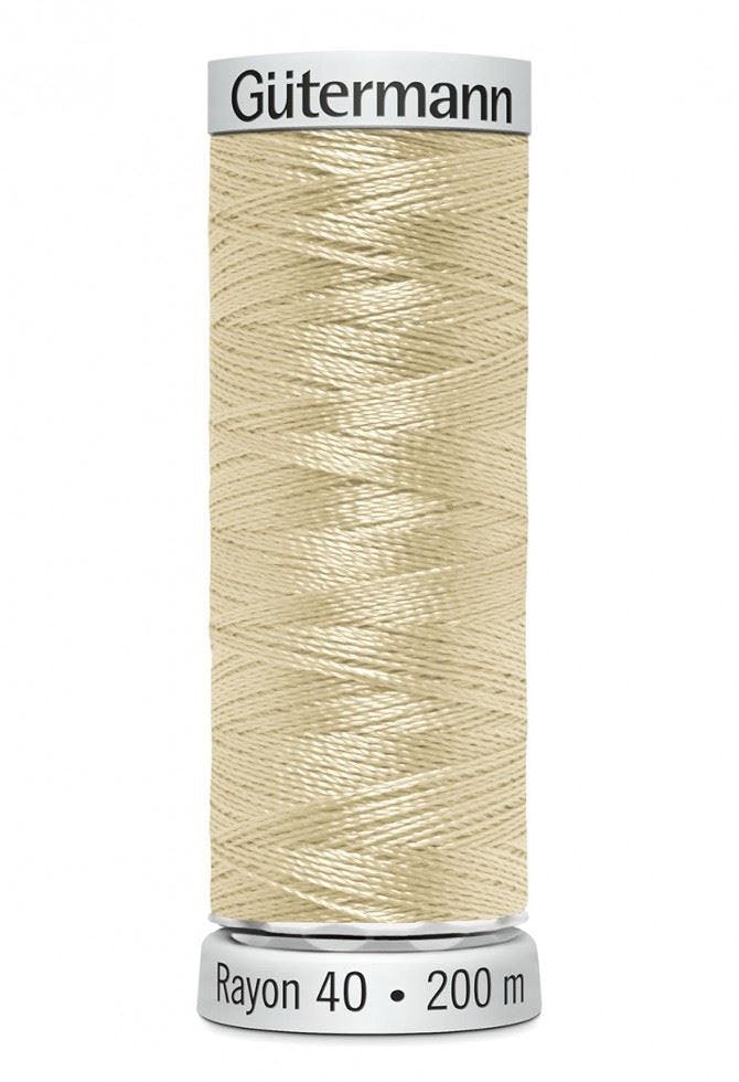 Gutermann No 40 Sulky Rayon Embroidery Thread 200M Rayon Thread Suitable For Embroidery - 1061 - 200 Metres
