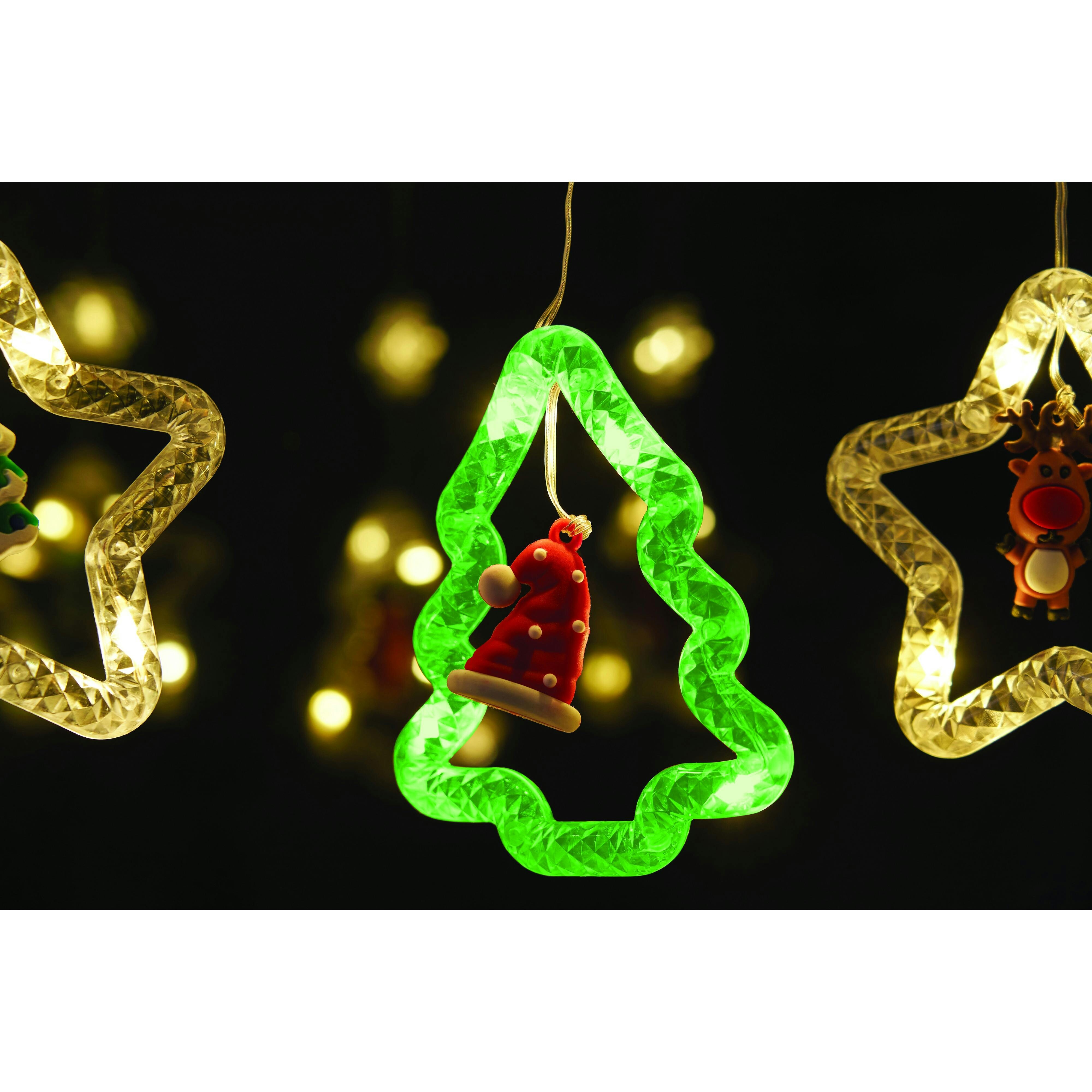 Mysmartbuy White Xmas Tree Curtain Lights Warm Lv - One Size