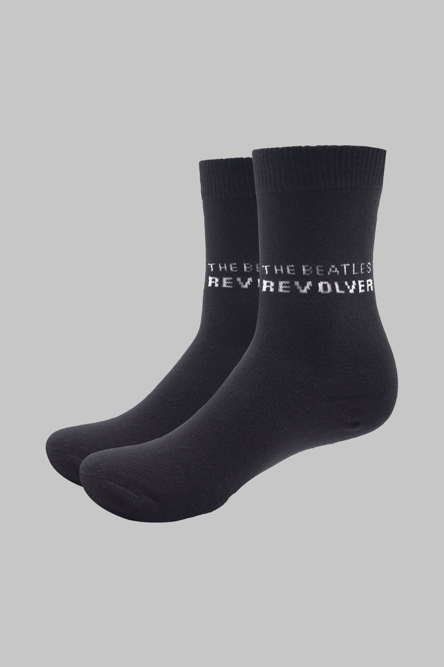 Paradiso Clothing Unisex Black The Beatles Revolver Socks