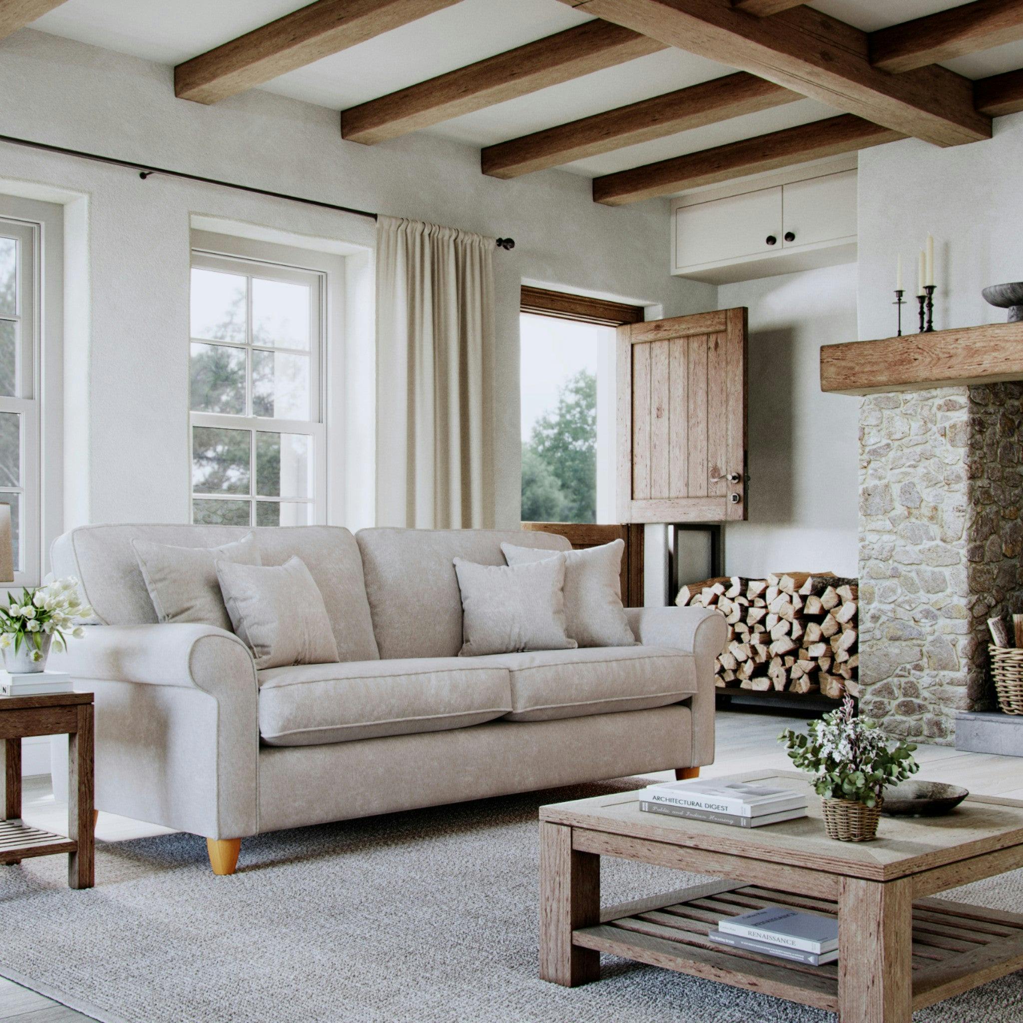 Rackhams Abingdon Large Sofa - Pearl