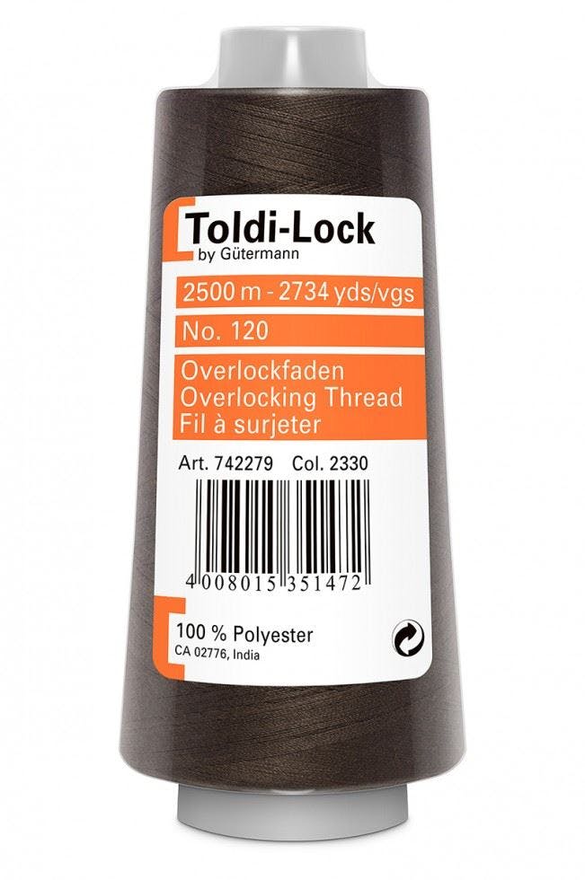 Gutermann Toldi Lock Overlocker Thread 2500M Polyester Thread Suitable For Dressmaking - 2330 - 2500 Metres