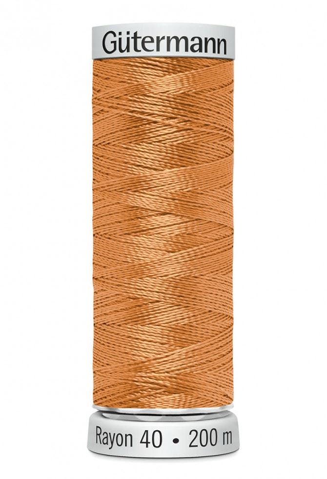 Gutermann No 40 Sulky Rayon Embroidery Thread 200M Rayon Thread Suitable For Embroidery - 1239 - 200 Metres