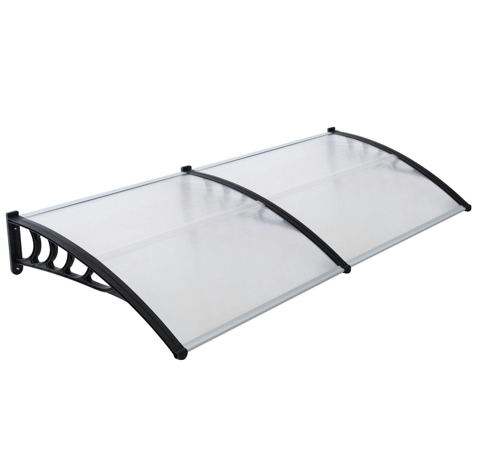 Gr8 Garden Light Front Door Canopy Awning 80X240cm Porch Rain Shelter Lean To Clear Cover
