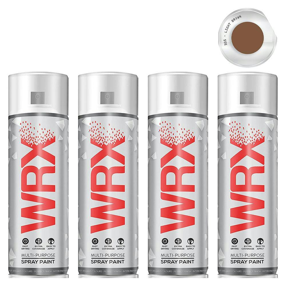 WRX 12 X Spray Paint 400 ml - Light Brown 305 RAL 8003 - Image 5