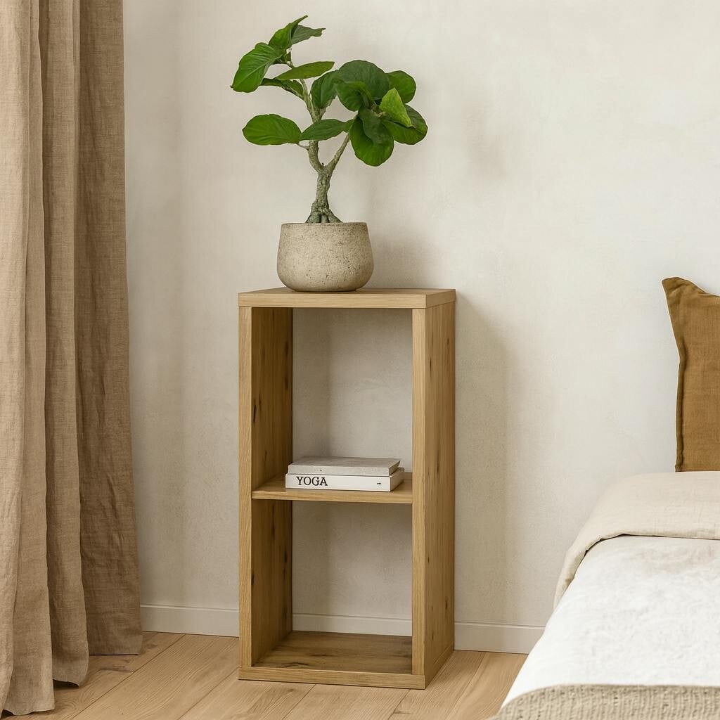 Rackhams Mauro 1 Shelf Storage Unit In Artisan Oak