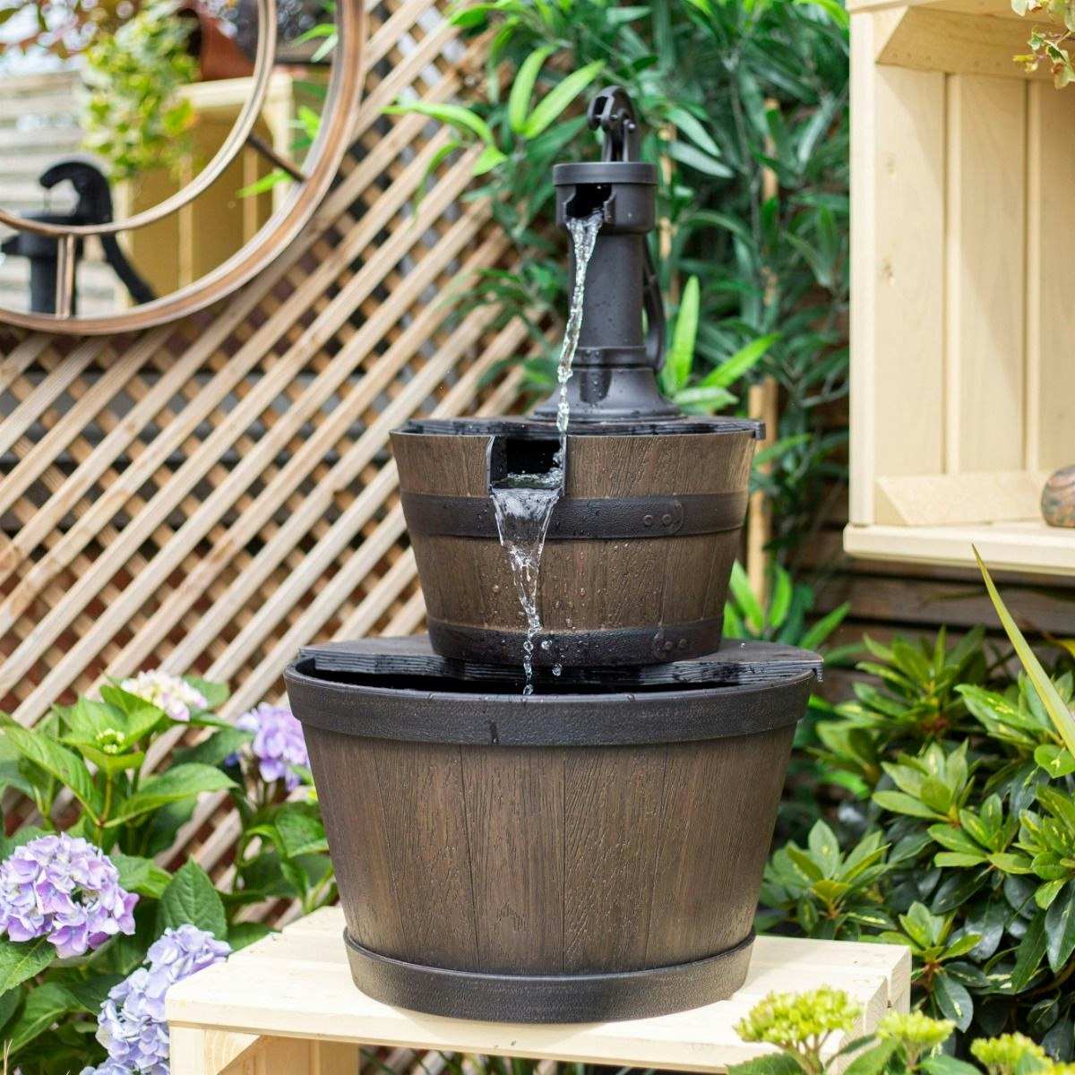 Tranquillity Water Features Whiskey Bowls Traditional Water Feature - Solar Small