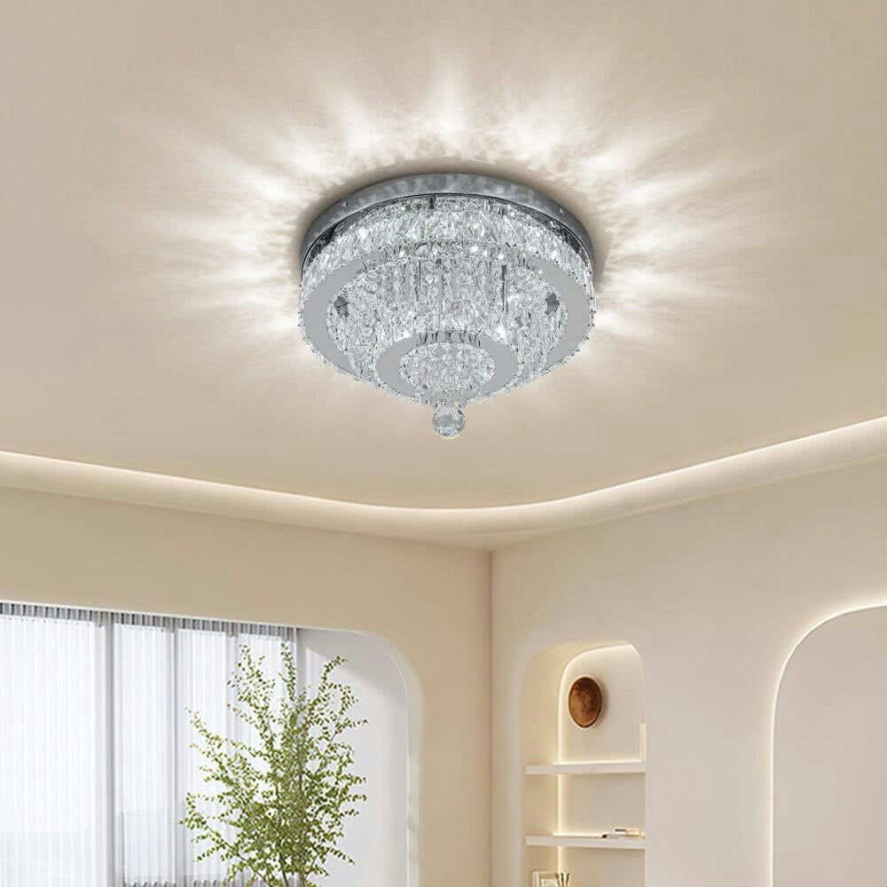 Living And Home Light Elegant Crystal Round Ceiling - 2 S