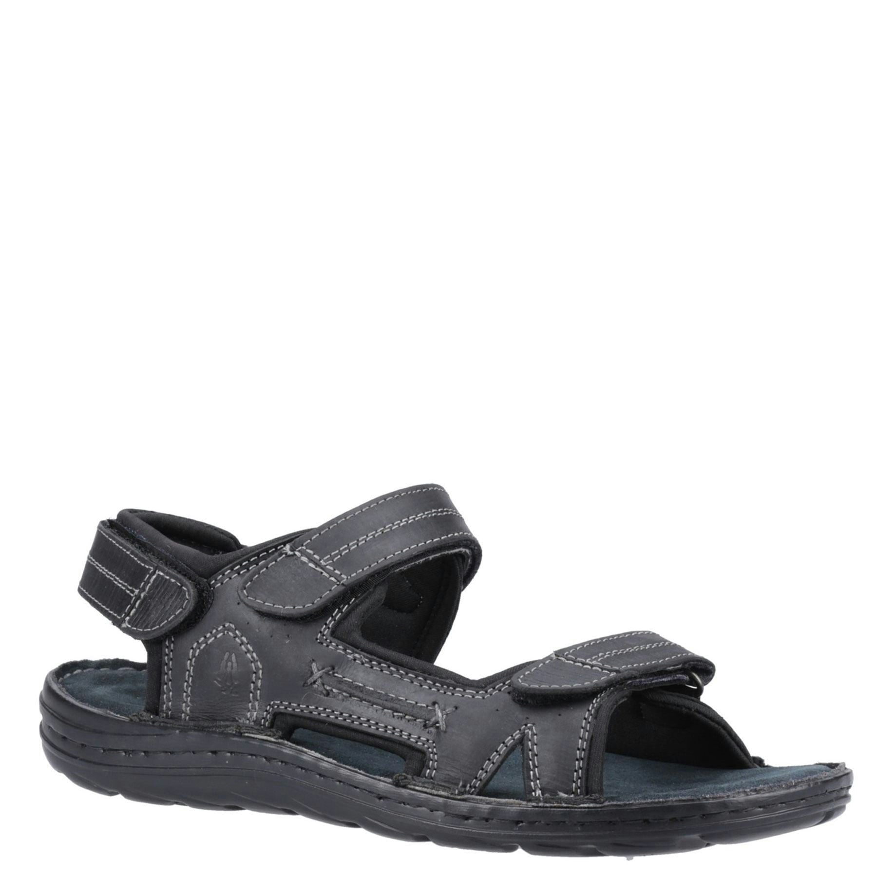 Hush Puppies Black Alistair Sandals - 12 Uk