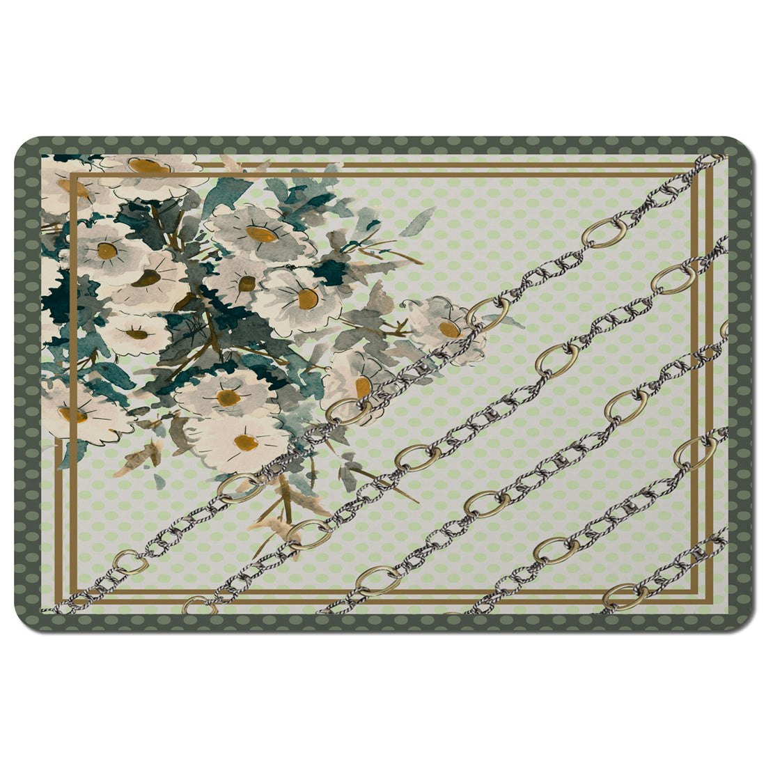 Benjamin Tate Design Flowers & Chain Links (Placemat) Size 6