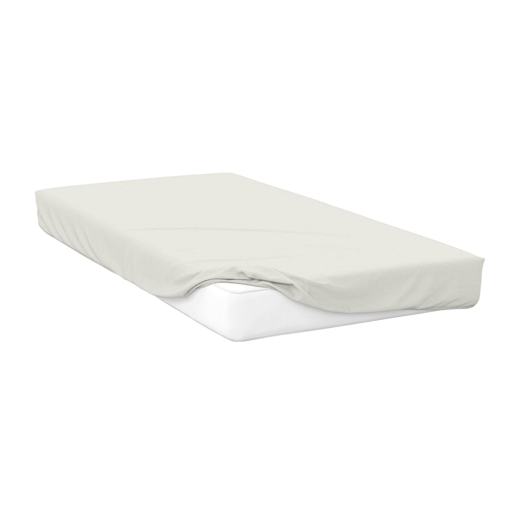 Belledorm Ivory Premium Blend 500 Thread Count Fitted Sheet - Kingsize - 67% Cotton/33% Polyester