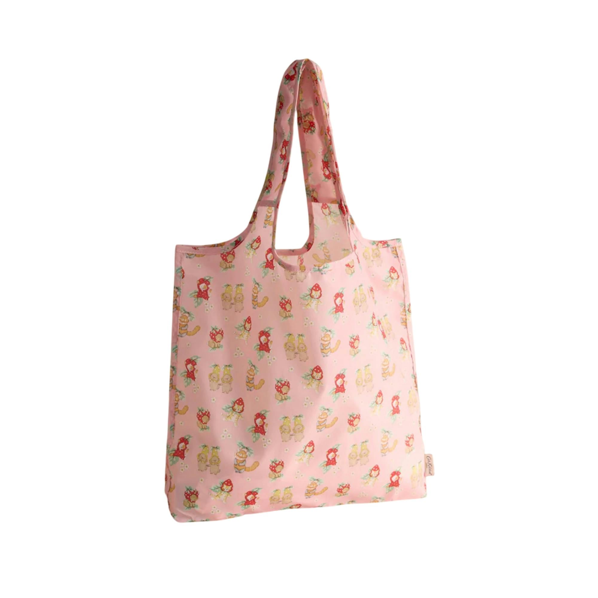Cath Kidston Pink Cat & Dog Foldable Shopper - One Size