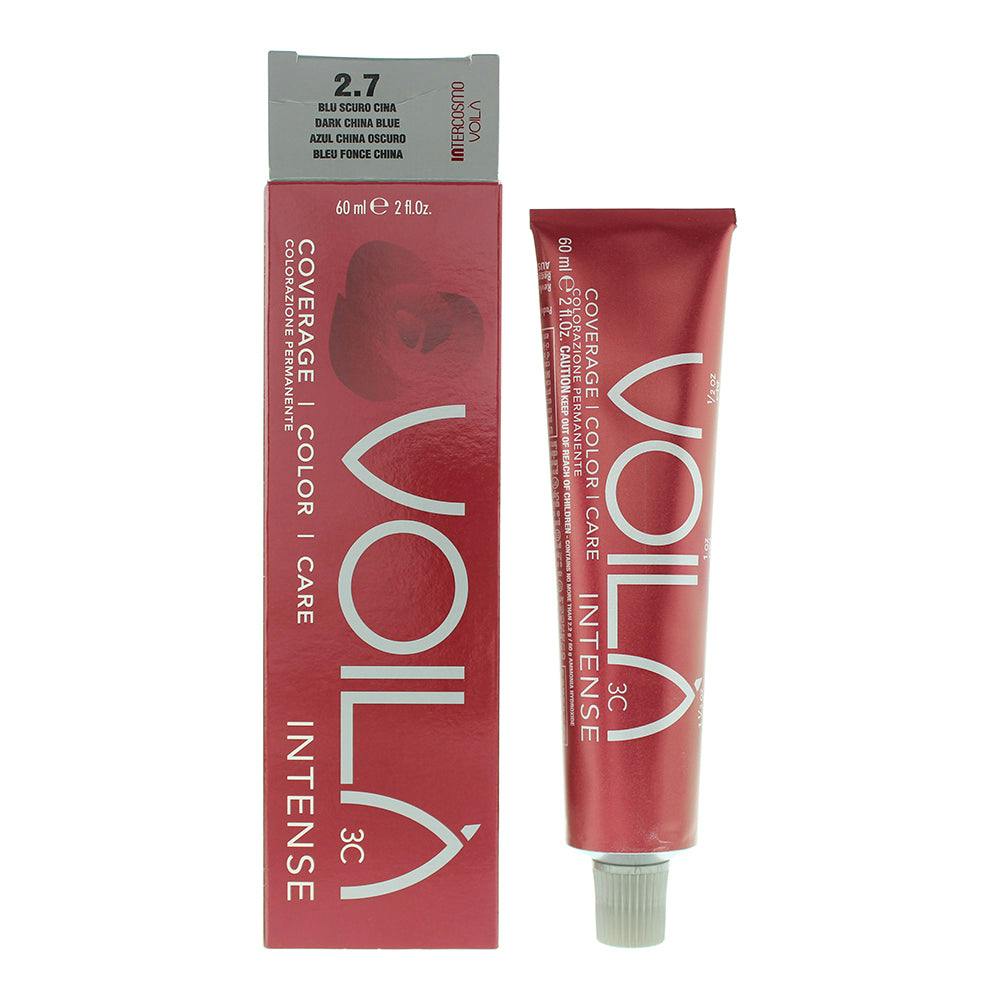 Women's Intercosmo Voilà 3C Intense China Hair Colour 60Ml Dark/Blue Size 2.7 - Image 5