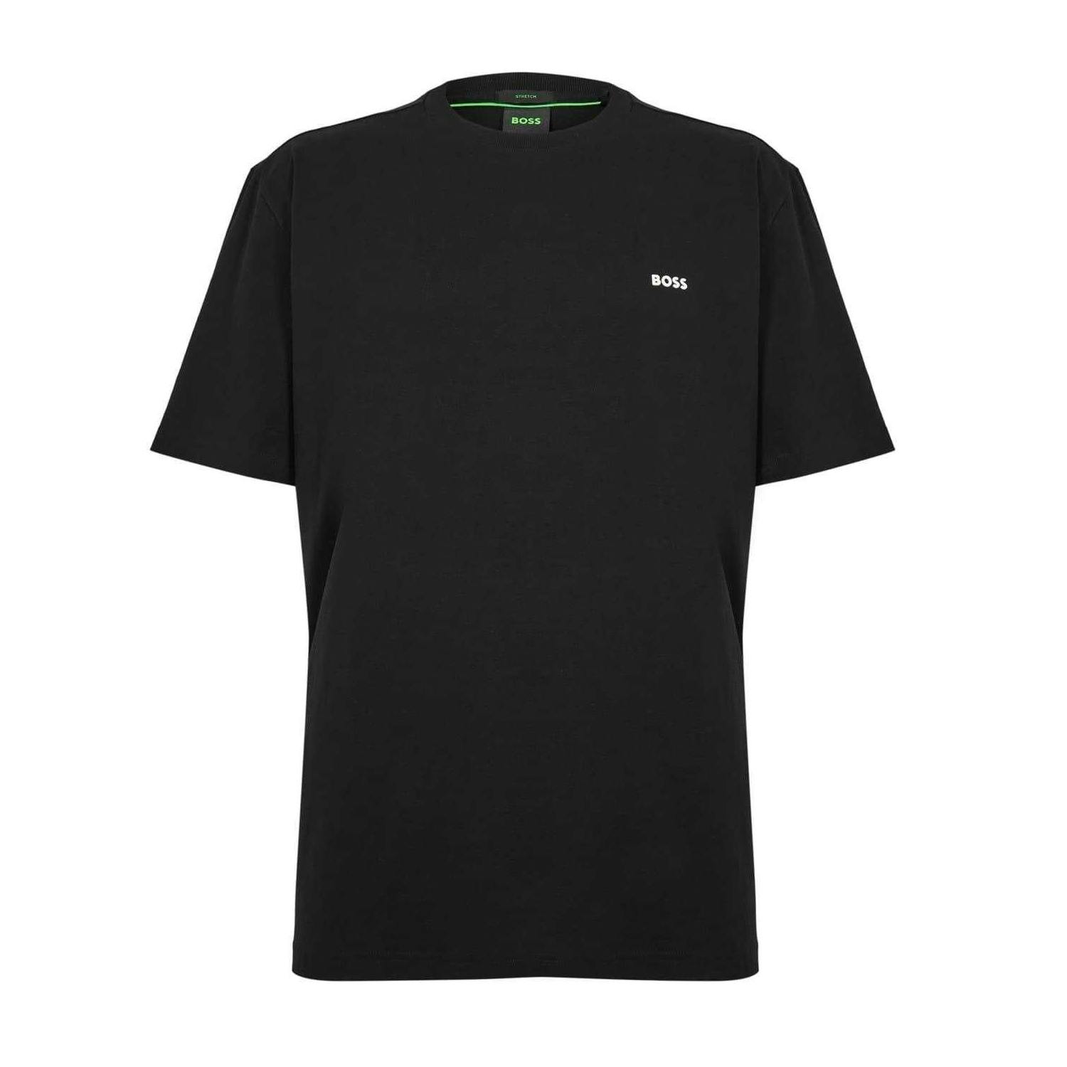 Boss Men's Black Logo Regular T-Shirt - L - 100% Mixed