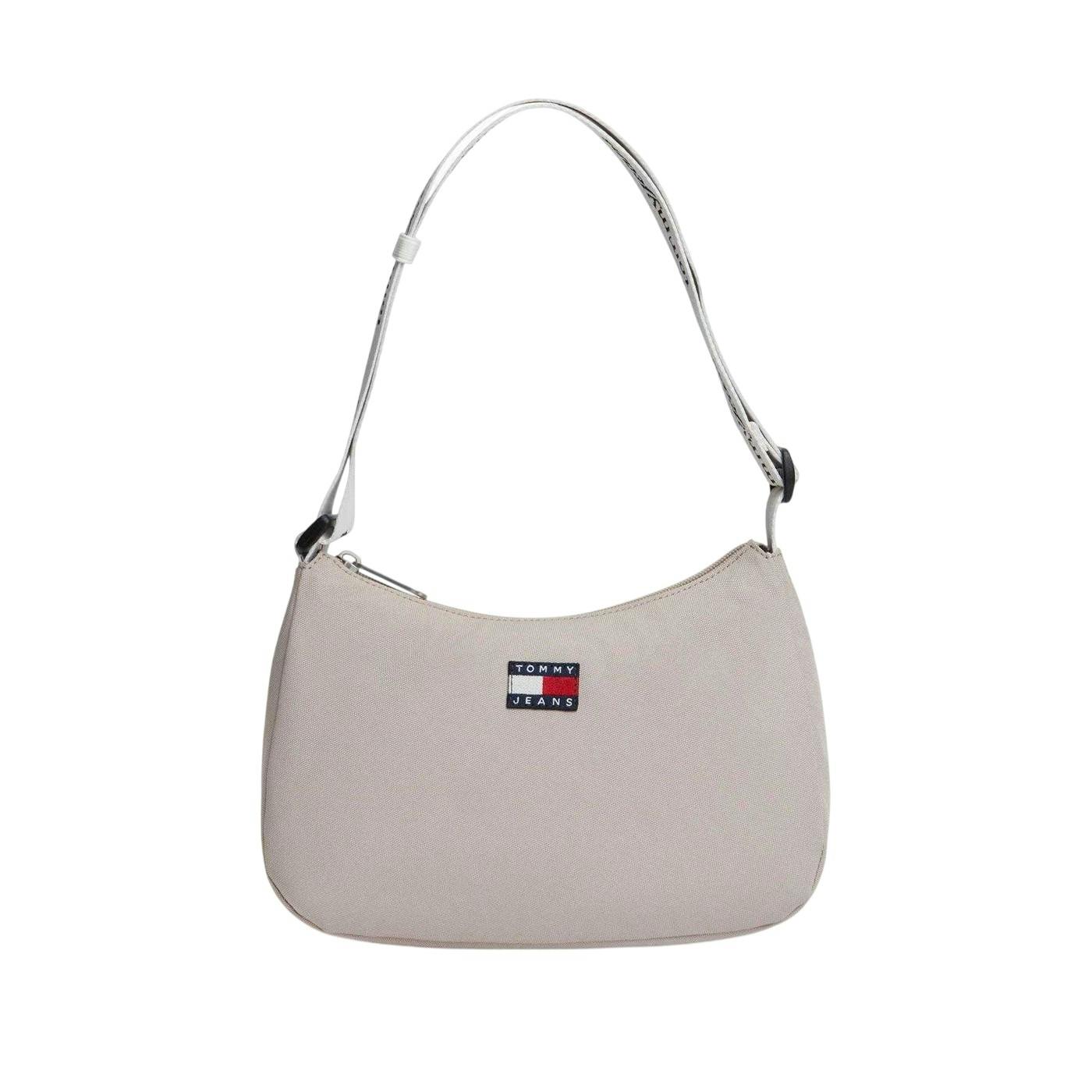 Tommy Jeans Essential Shoulder Bag - Stone - One Size - Stone - 100% Mixed