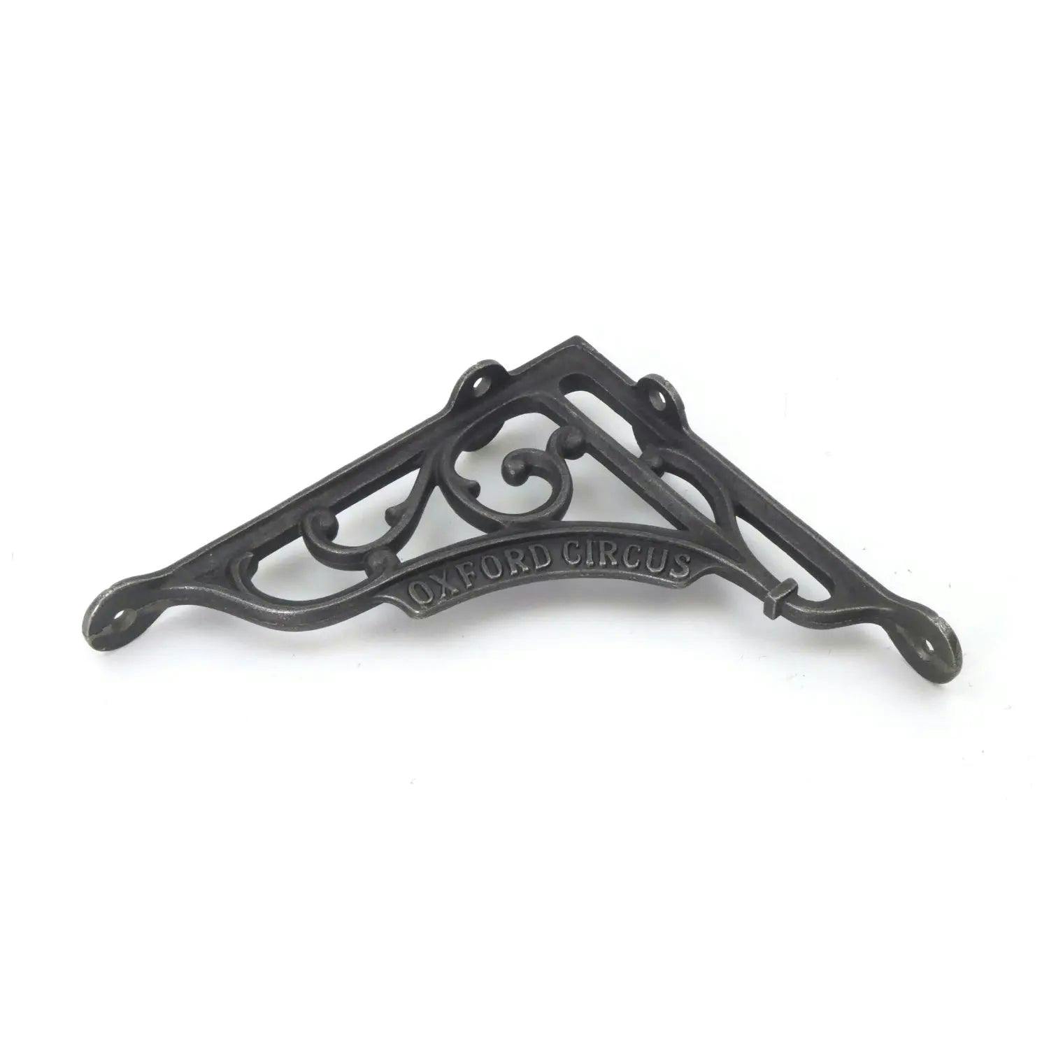 Oakcrafts Pair Of Antique Cast Iron Oxford Circus Victorian Style Shelf Brackets - 180Mm X 200Mm