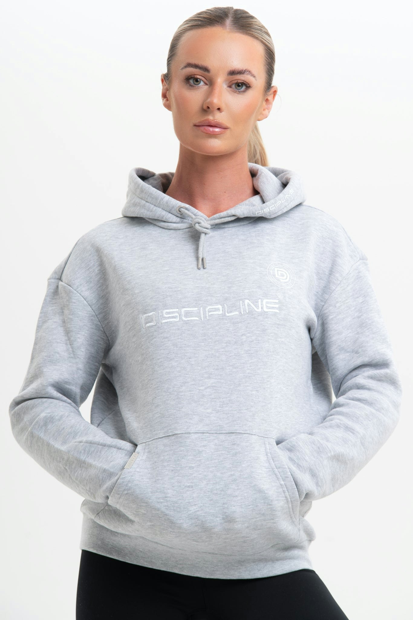 Discipline 365 Unisex Grey Branded Hoodie - S