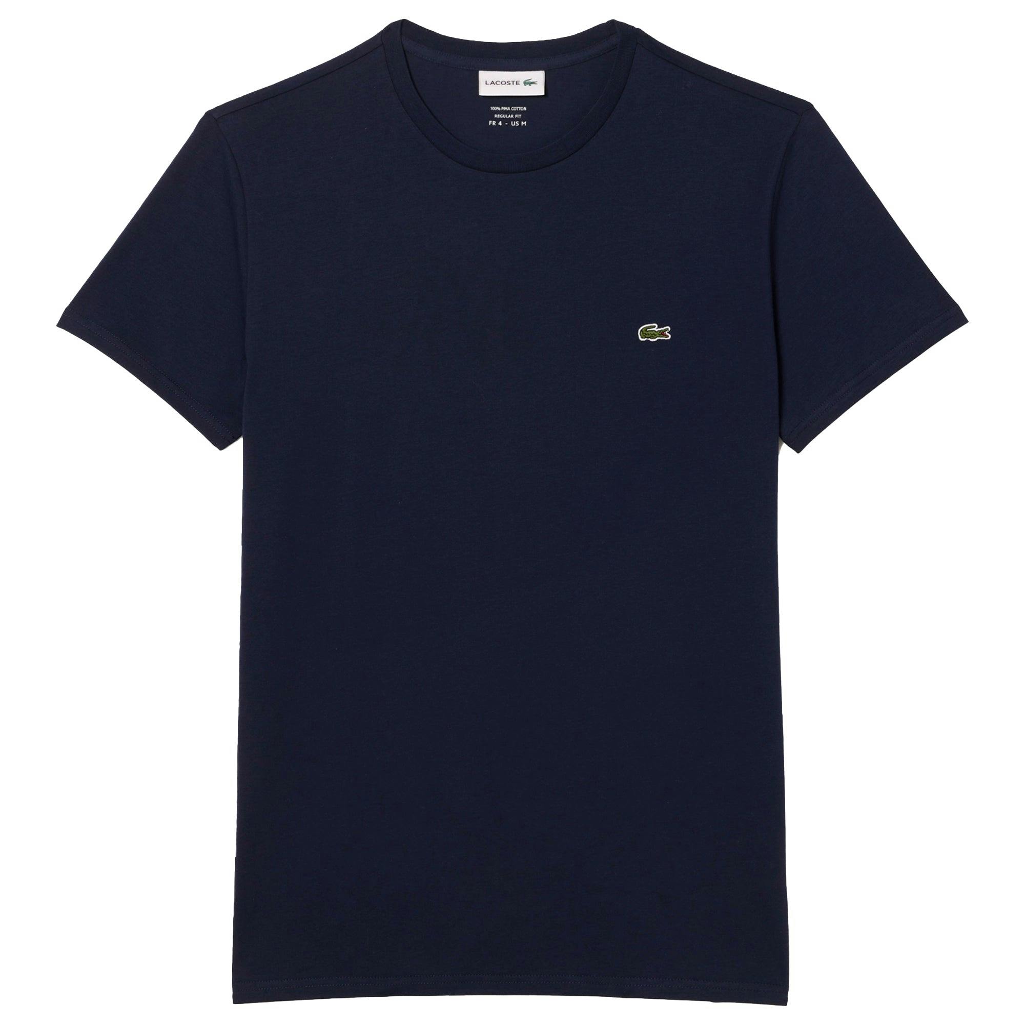 Lacoste Th6709 Pima Cotton T-Shirt - Navy - XX-Large