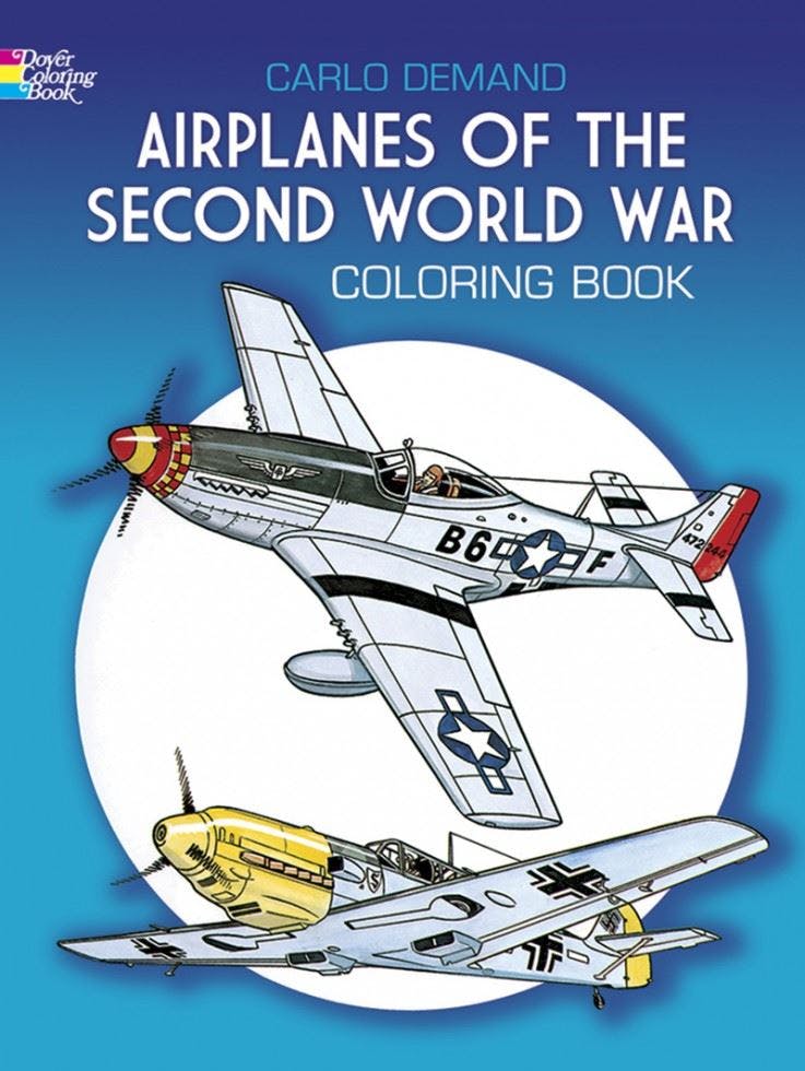 Search Press Airplanes Of The Second World War Coloring Book - Carlo Demand