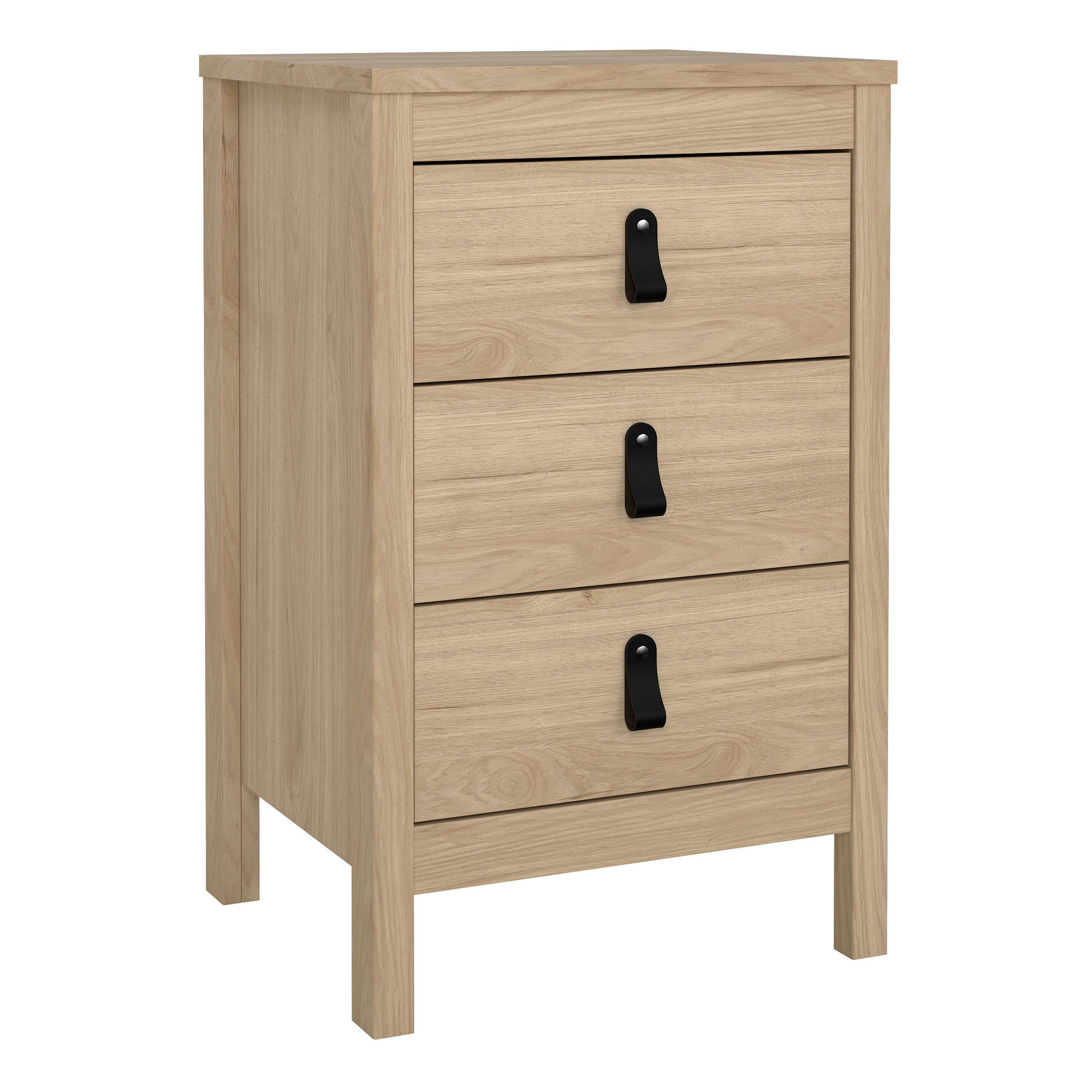 Rackhams Brown Barcelona Bedside Table Drawers In Jackson Hickory Oak - Manufactured Wood - 1 Size 3