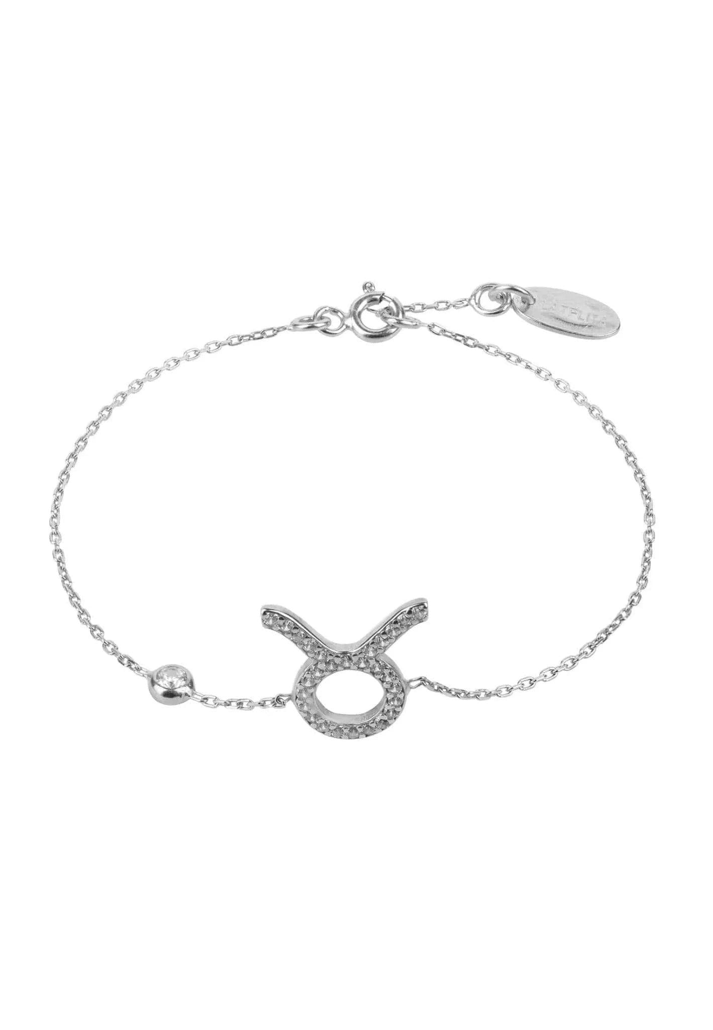 Latelita Silver Zodiac Horoscope Star Sign Bracelet Taurus