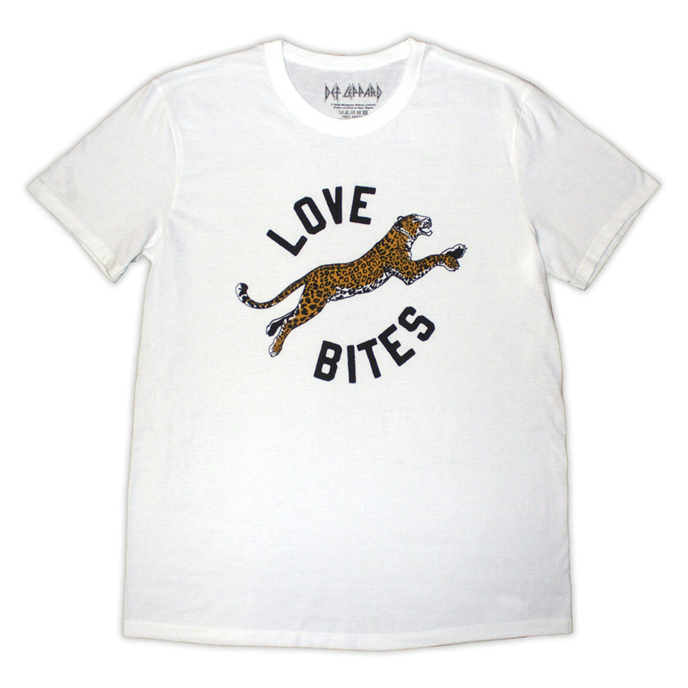 Paradiso Clothing Unisex White Paradiso Def Leppard Love Bites Leap T Shirt - Xxl