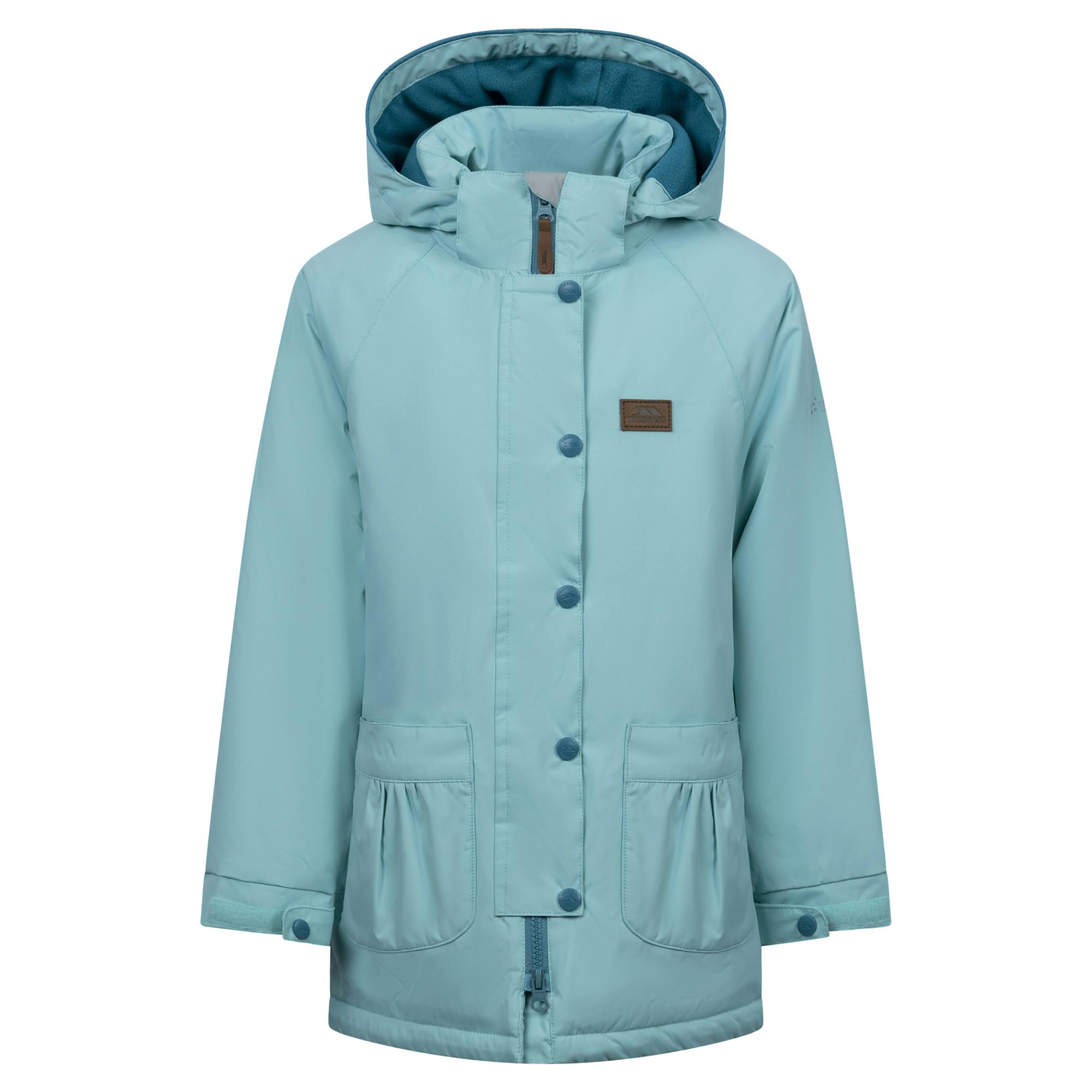 Trespass Girls Light Roselettie Raincoat - Teal - 5-6 Years - Teal - 100% Polyester