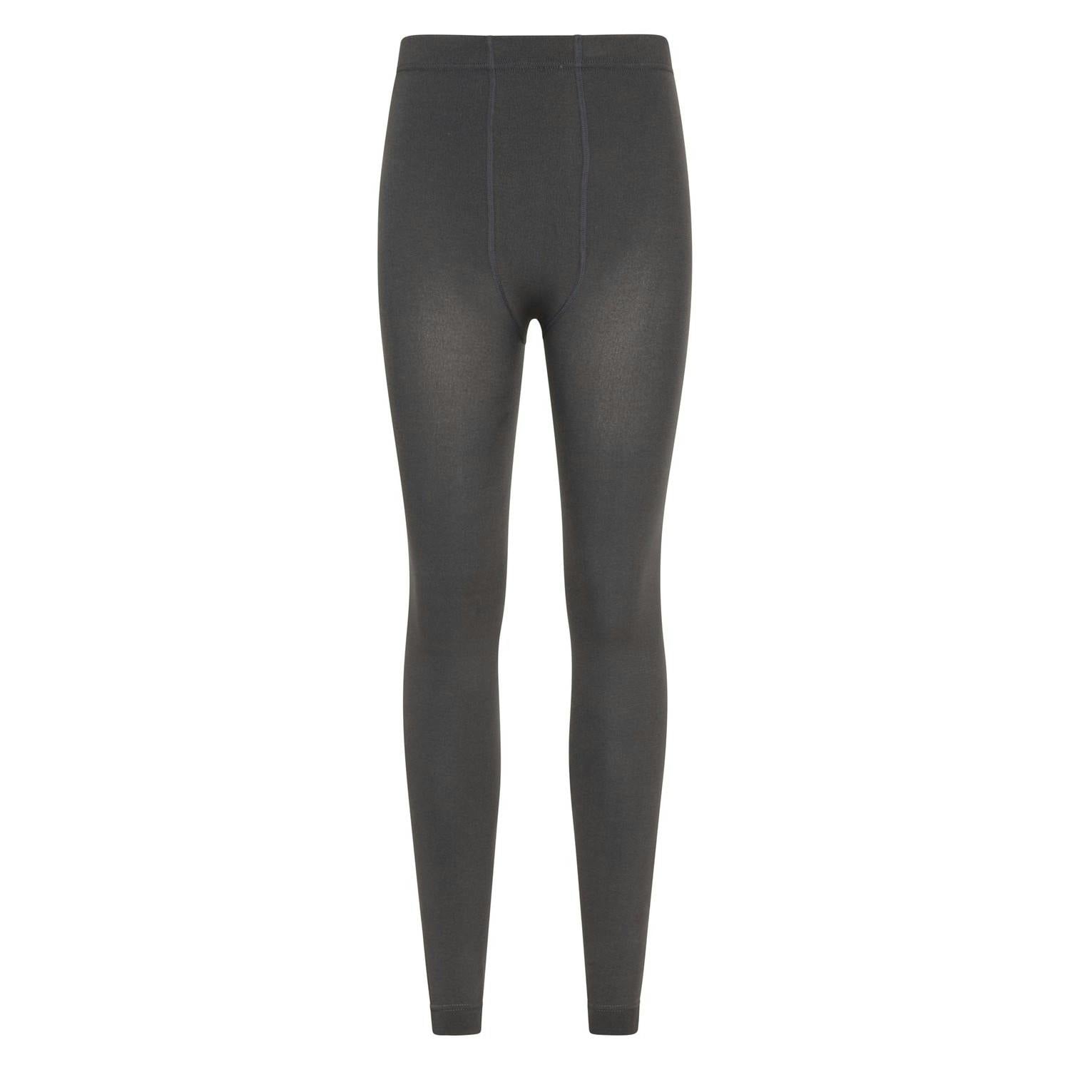 Mountain Warehouse Women's Grey Fluffy Fleece Lined Thermal Leggings - M - 57% Polyester/39% Rayon/4% Viscose