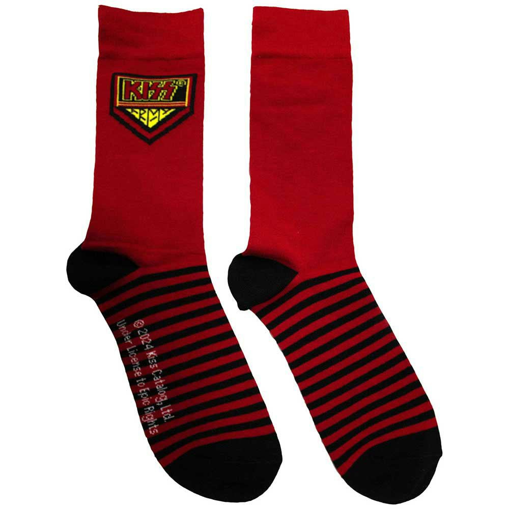 Paradiso Clothing Unisex Red Kiss Clasic Band Logo Ankle Socks