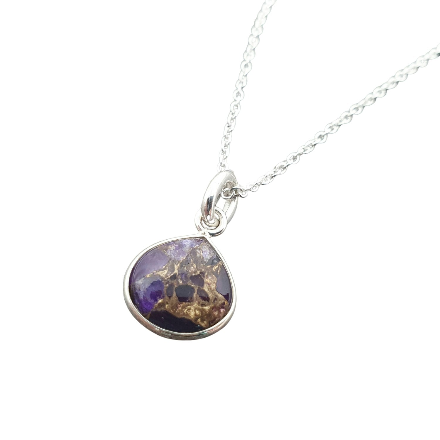 Harfi Silver 925 Sterling Amethyst February Birthstone Necklace