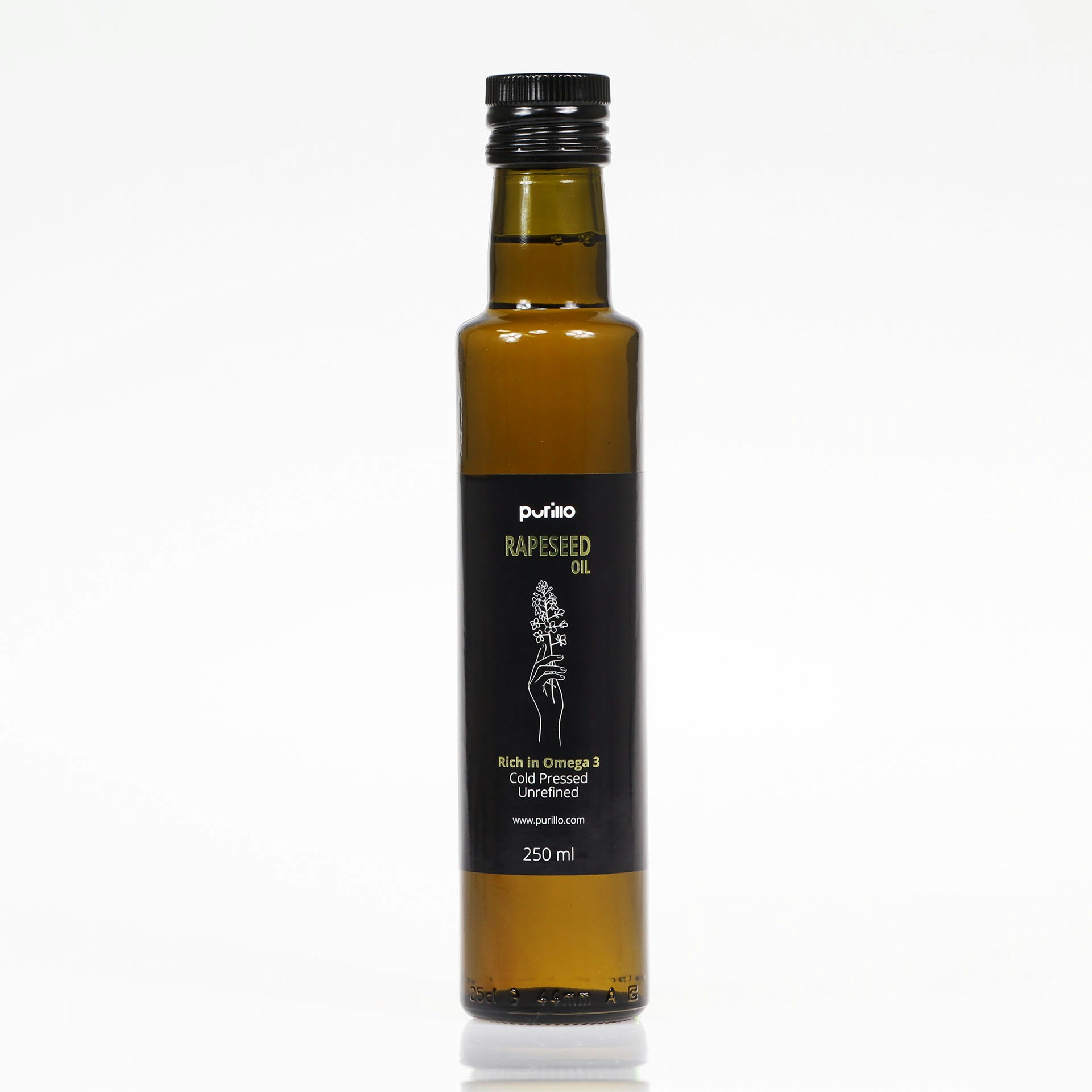 Purillo Dark/Light Rapeseed Oil - Cold-Pressed | Gmo-Free & Glyphosate-Free - 250 Ml - 1