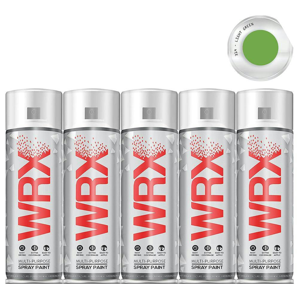 Rackhams Light/Green 12X Wrx Flat Spray Paint 400Ml - Image 7