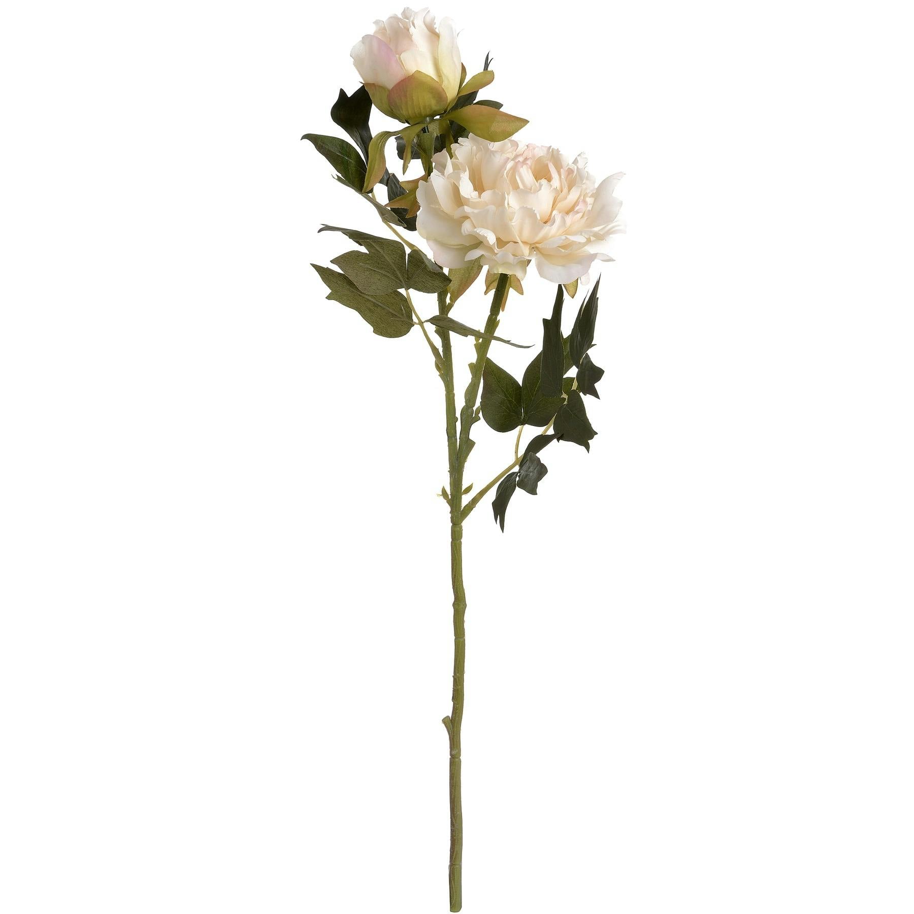 Hill Interiors White Artificial Fashion Peony Spray - One Size - 100% Mixed