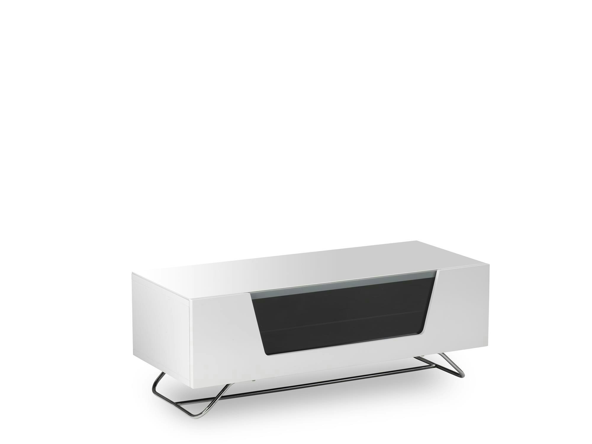 Dorel Home White Chromium Tv-Stand With 1 Flap Cro2-1000Cb-Wht