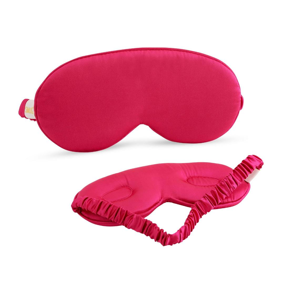 Smug Light/Red Cloud Padded Satin Sleep Mask - Scarlett